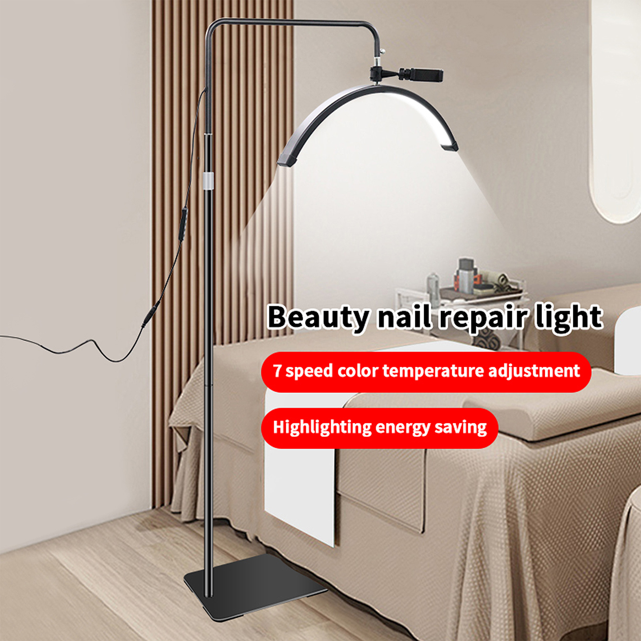 24 Zoll LED Beauty Standleuchte für professionelle Anwendungen Beauty-Leuchte HD-M6X