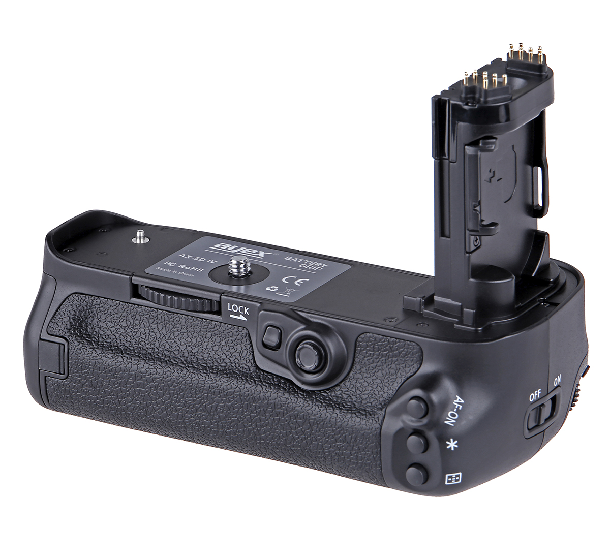 ayex Batteriegriff Set für Canon EOS 5D Mark IV wie BG-E20 + 2x LP-E6N Akku + 1x USB Dual Ladegerät