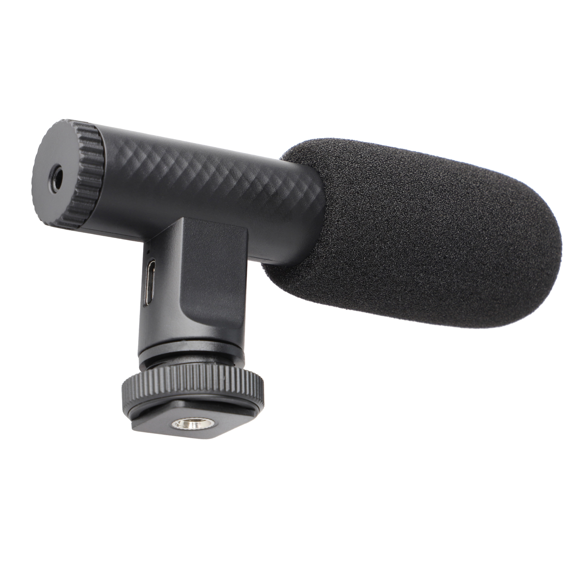 ayex leichtes Richtmikrofon für Camcorder und DSLR Kameras Integrierter Akku