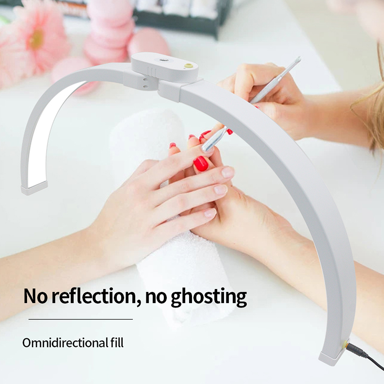 Beauty & Nagellampe zusammenklappbar vielseitig für professionelle Anwendungen 4 Räder Fernbedienung Beauty & Nagellampe zusammenklappbar vielseitig für professionelle Anwendungen 4 Räder Fernbedienung