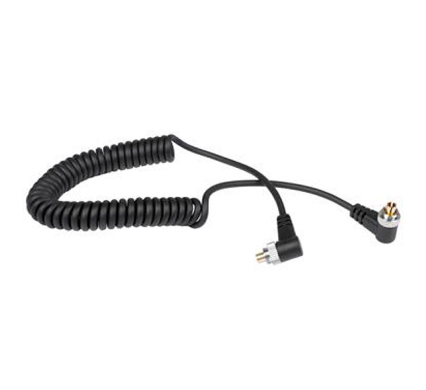 Blitzkabel Male to Male PC-Sync-Kabel mit Schraubverschluss bis 90cm ausziehbar