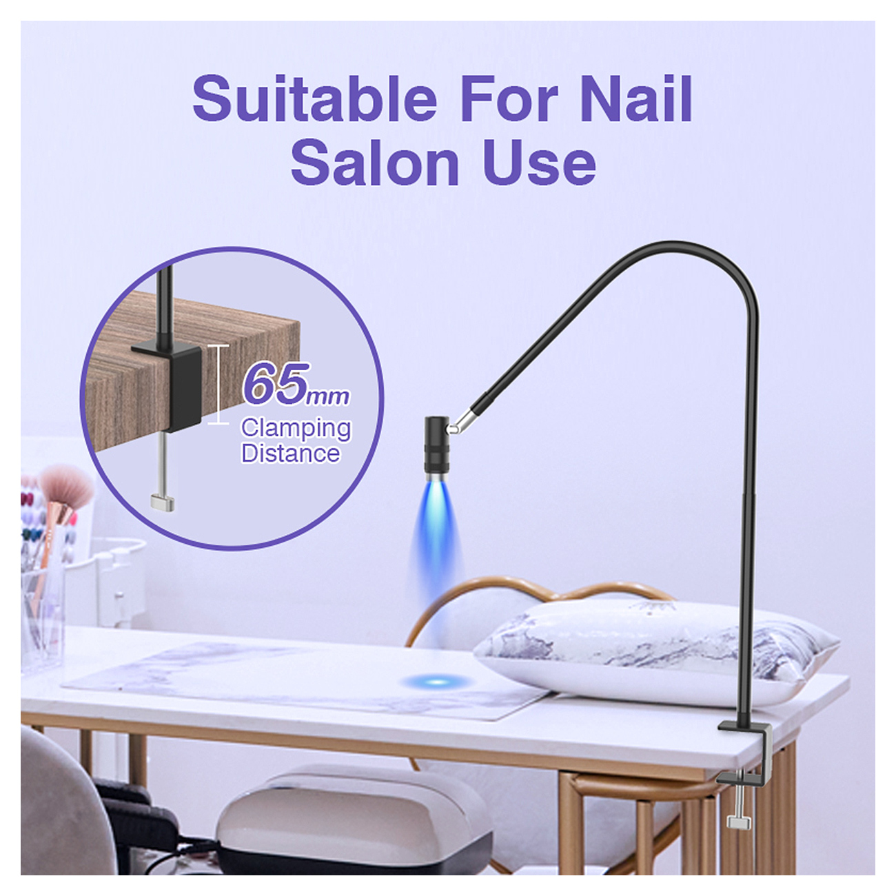UV Lash Lampe - 2 in 1 Stand- & Tischlampe für Wimpern & Nägel HD-AL20