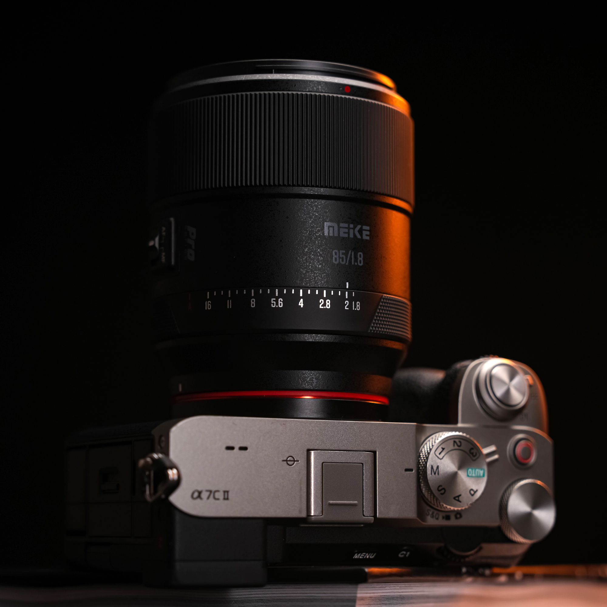 Meike 85 mm F1.8 AF Pro Series STM Autofokus Vollformat Ojektiv kompatibel mit Sony E Mount