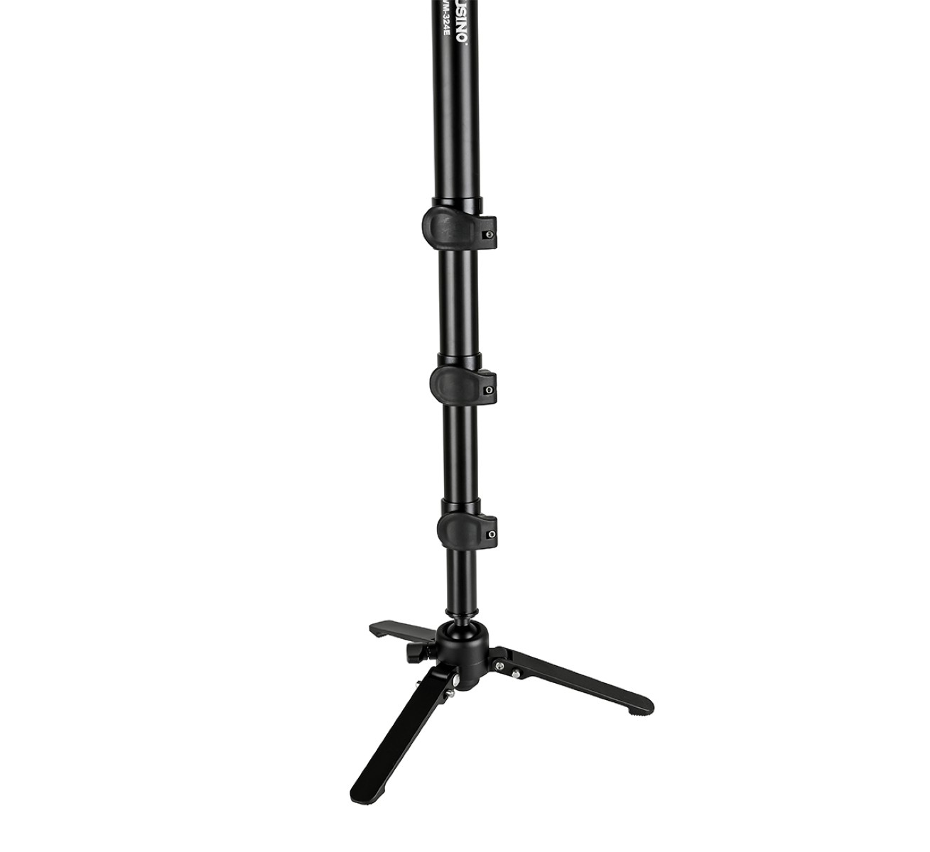 JUSINO VM-324E Monopod mit abnehmbarem Fuß/Tischstativ (Schnellspann-Clips) bis 12kg