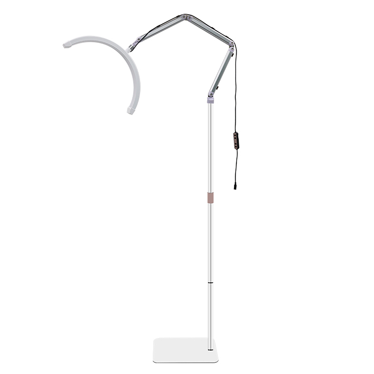 LED Halbmond Beauty Light Farbtemperatur 3000K-6000K Schwenkbar stabile Stand & Telefonhalterung LED Halbmond Beauty Light Farbtemperatur 3000K-6000K Schwenkbar stabile Stand & Telefonhalterung
