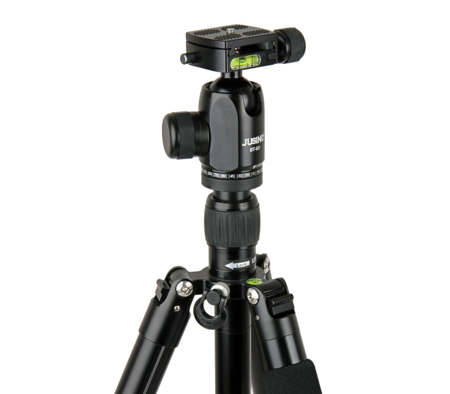 JUSINO Vielseitiges Tripod/Monopod Stativ bis 155cm Höhe/6kg + Kugelkopf BT-60 X-426