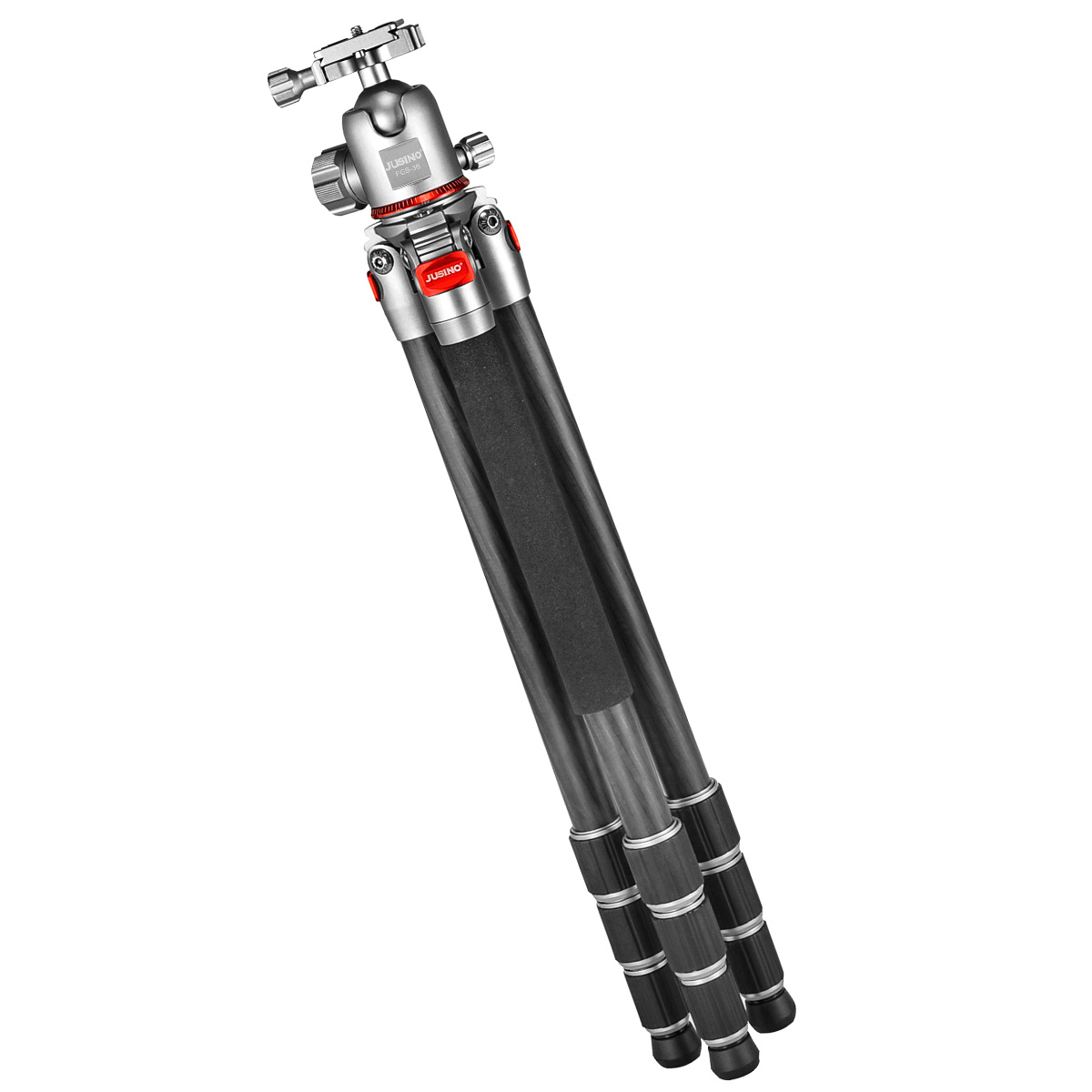 JUSINO Leichtes Karbon Fotostativ mit Kugelkopf Stativ bis 130cm 15kg AF-284C FGS-36 JUSINO Leichtes Karbon Fotostativ mit Kugelkopf Stativ bis 130cm 15kg AF-284C FGS-36