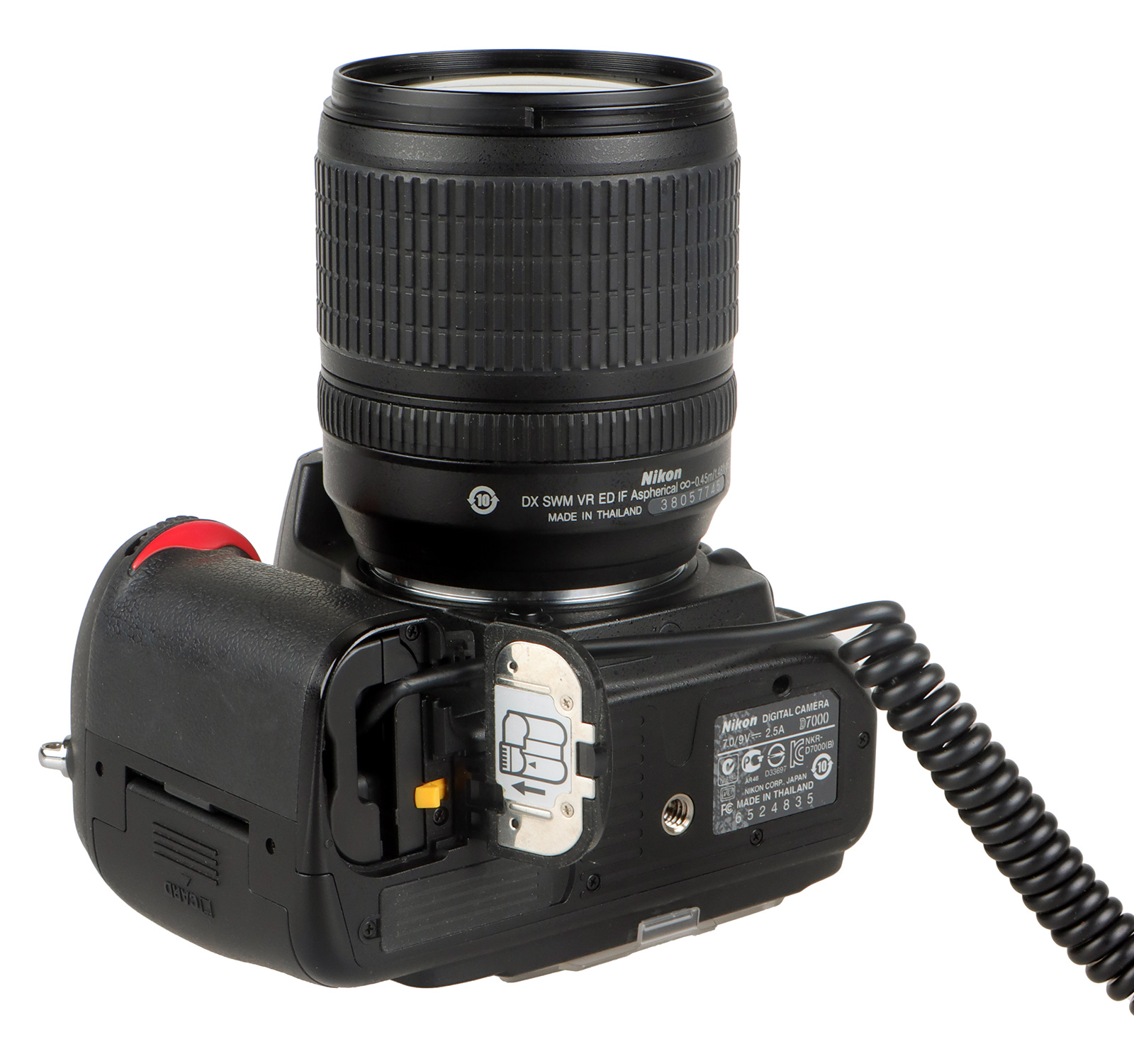 ayex DC-Coupler für Nikon Kameras mit EN-EL15 Akku-Dummy für permanenente Stromversorgung über z.B. V-Mount Akku