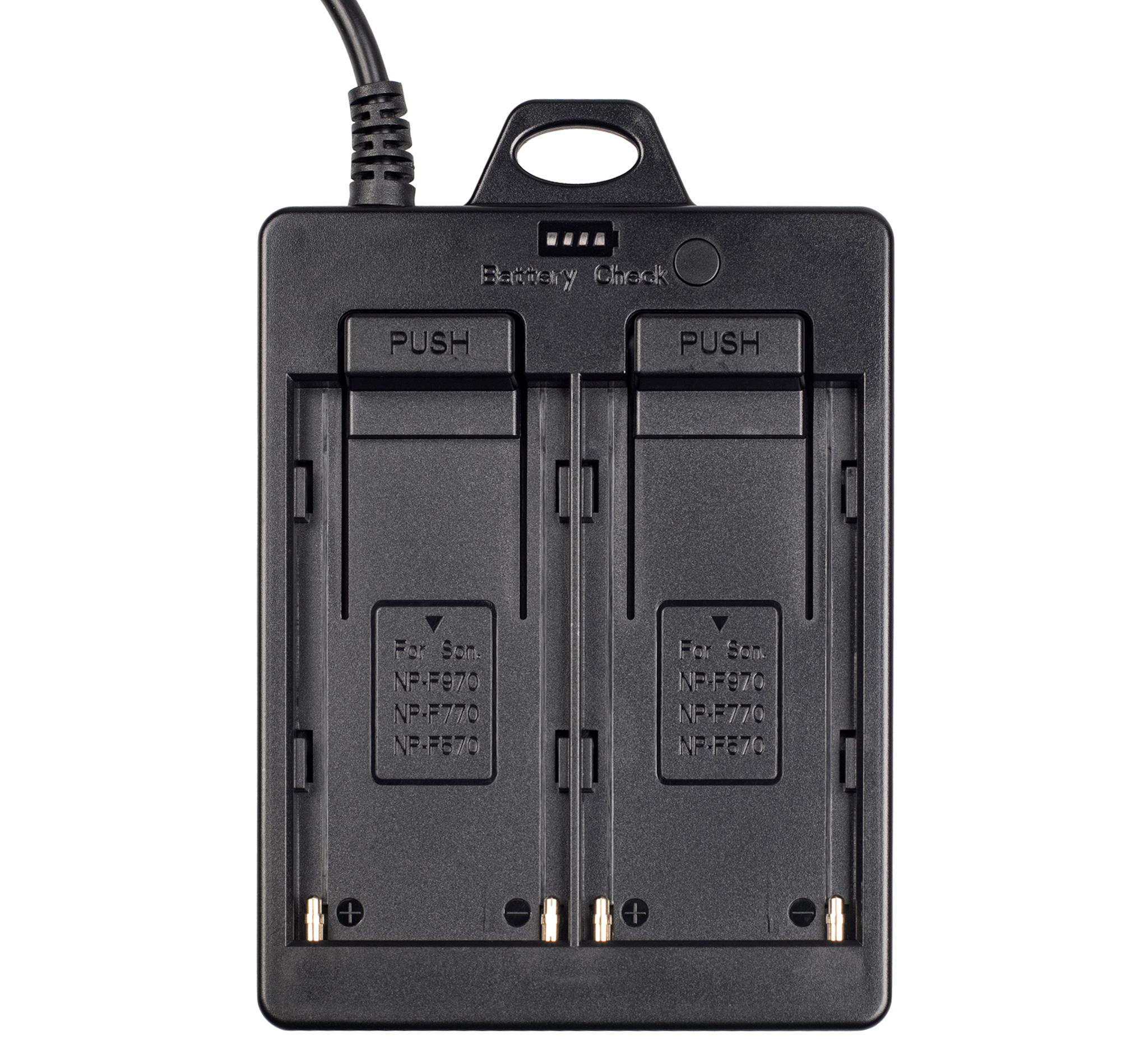 Batterie-Adapterplatte Dual-Slot NP-F970 F770 F570 DC Ausgang Ideal für V-Mount Akkus