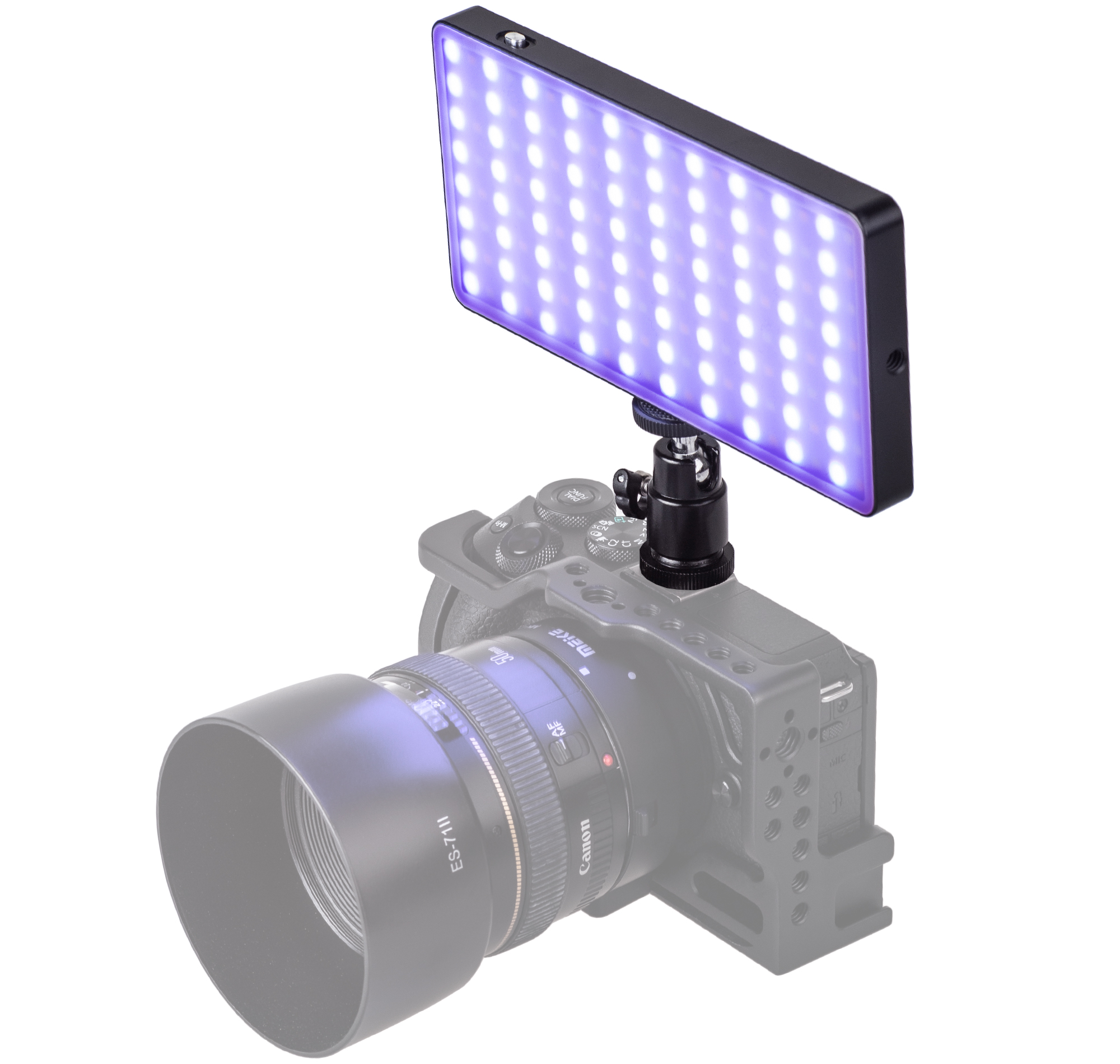 ayex tragbares LED Videolicht AX-RGB-160 USB Light - CRI 95 & 360° Vollfarbe, 9 Lichtszenarios, 2500K-8500k, 160 LED-Perlen, dimmbar, für perfekte Ausleuchtung von Kamerafotografie Videostream. Studio. Vlog