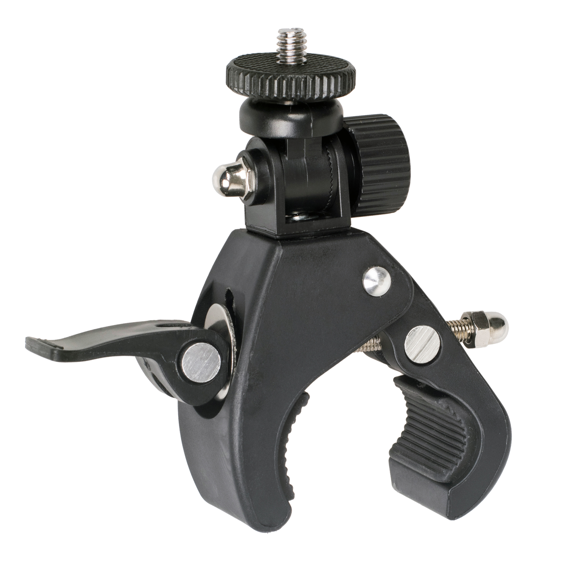 ayex Universal Stativklemme mit neigbaren 1/4 Zoll Mount Breite Schraubzwinge gummierten Kontaktflächen einfach zu befestigen Tuber Clamp