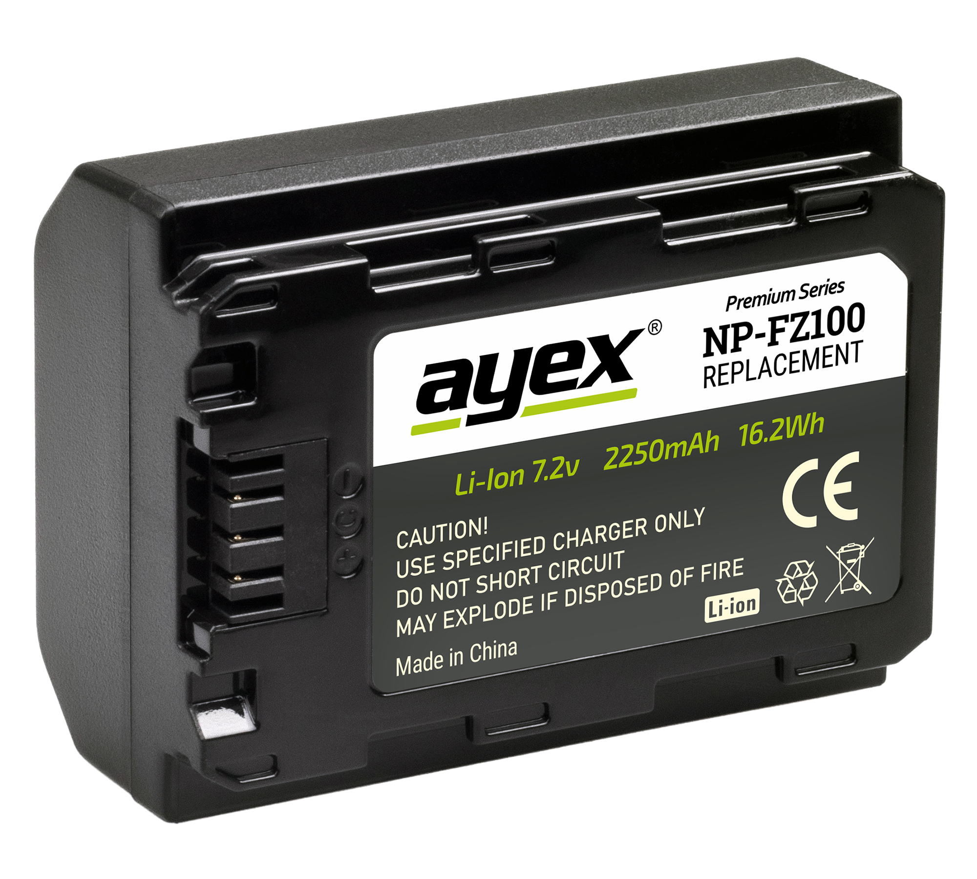 NP-FZ100 Akku für zB Sony Alpha A9R A9 A7RIII kompatibel mit Sony-Ladegeräten
