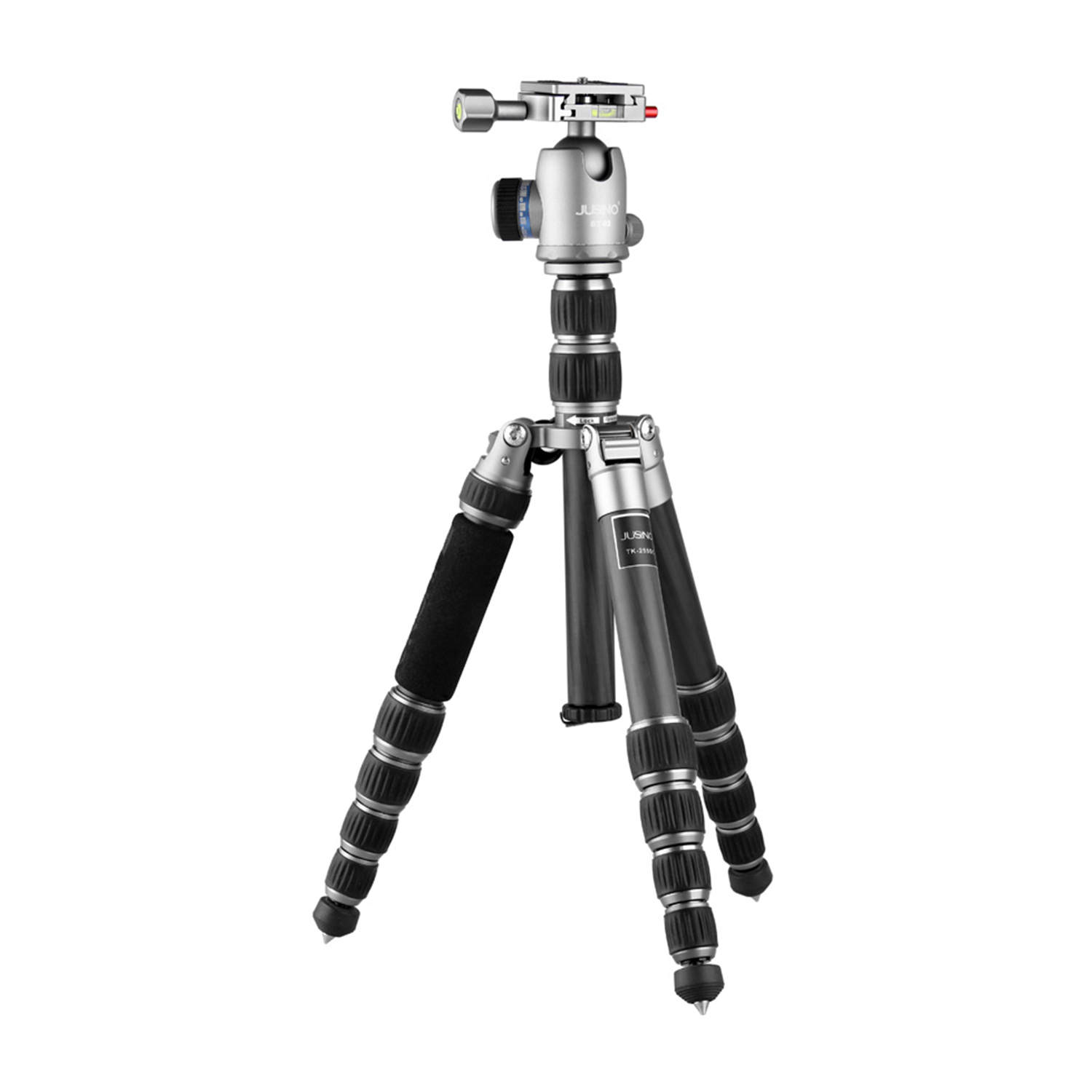 JUSINO TK-255S Kleines Traveller Tripod/Monopod Reisestativ mit Stativkopf BT-02