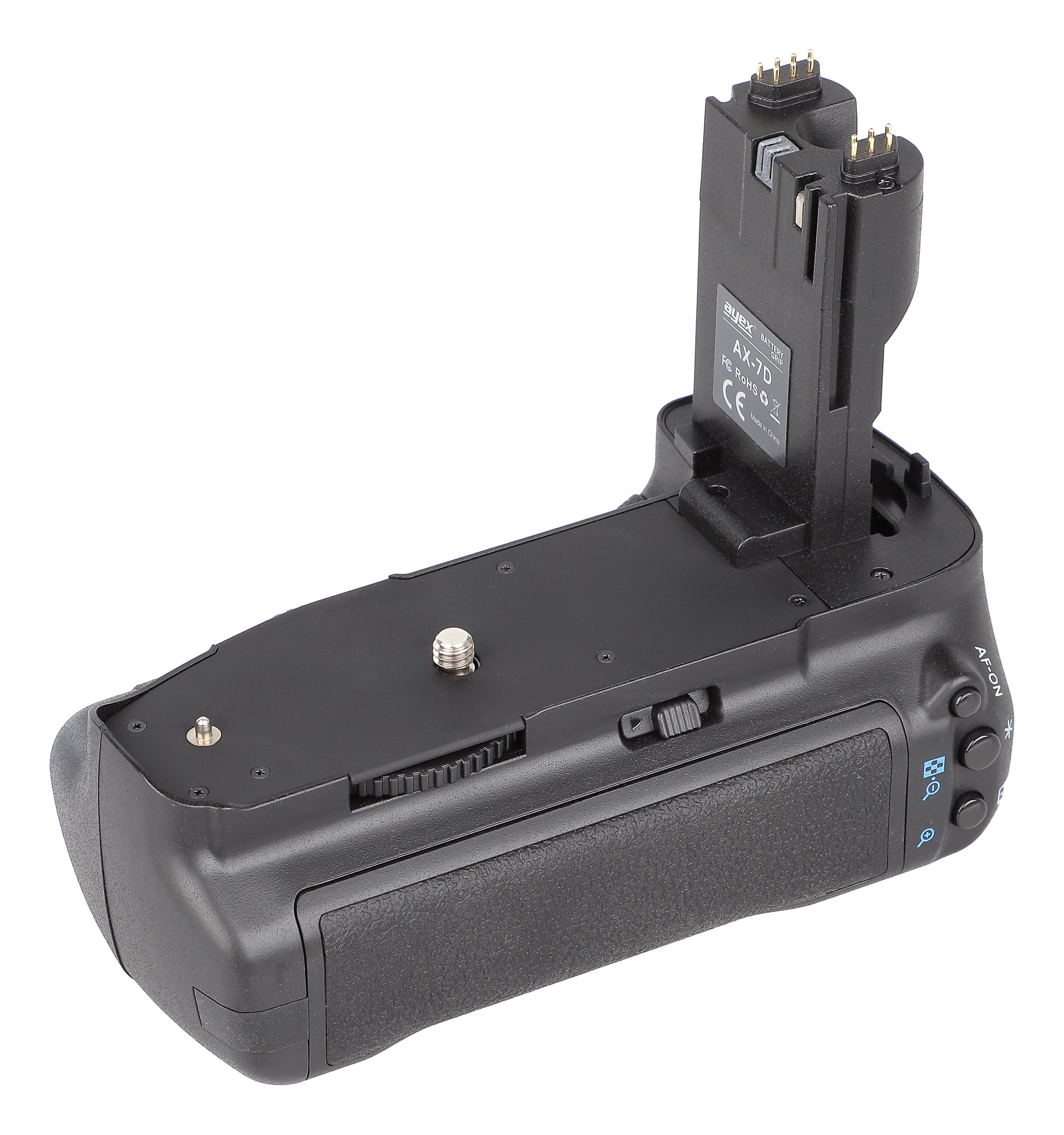ayex Batteriegriff für Canon EOS 7D wie BG-E7 mit Hochformatauslöser und vielen Funktionen