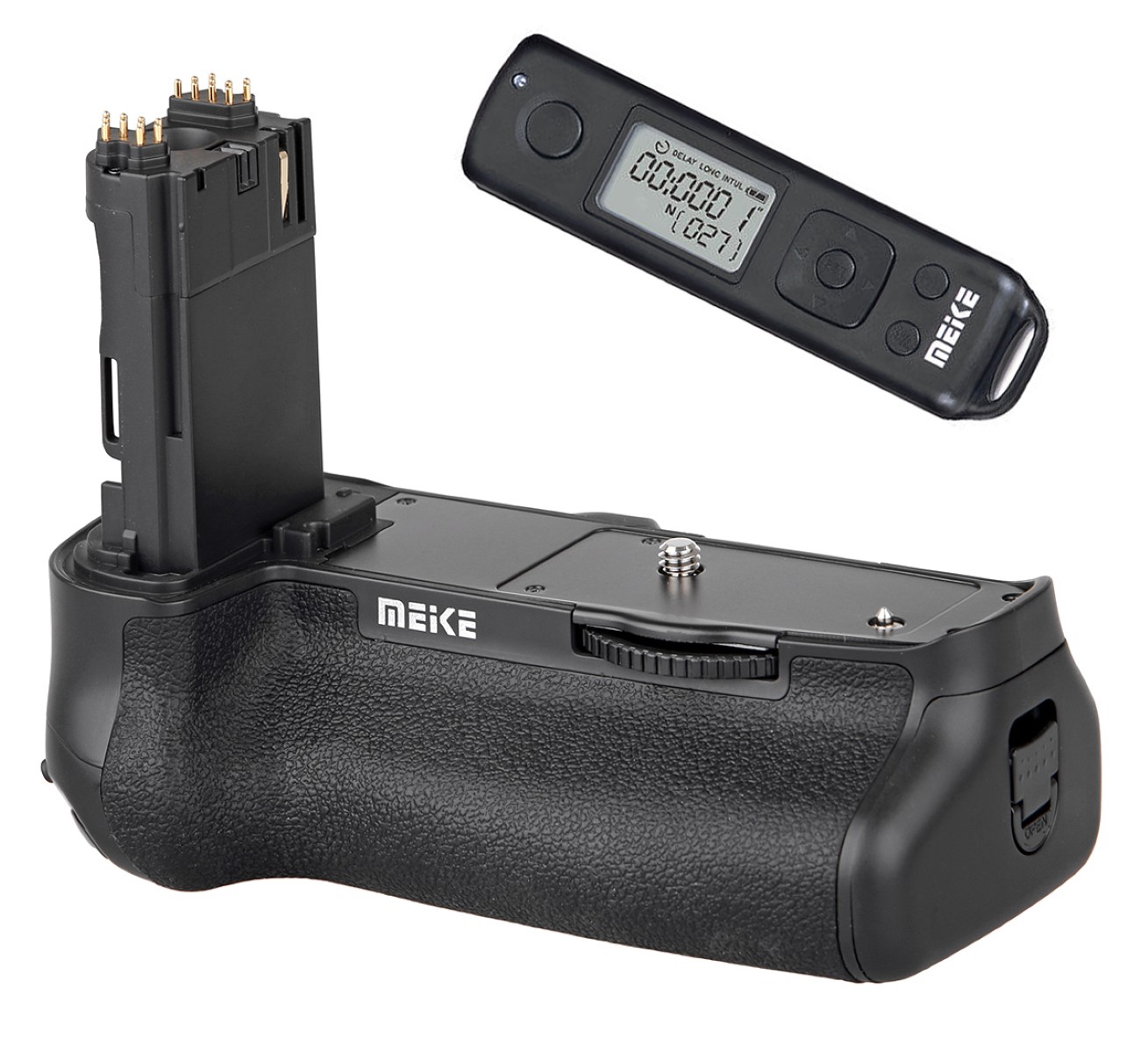 Meike Batteriegriff MK-5D4 Pro mit Timer-Fernbedienung für Canon EOS 5D Mark IV wie BG-E20