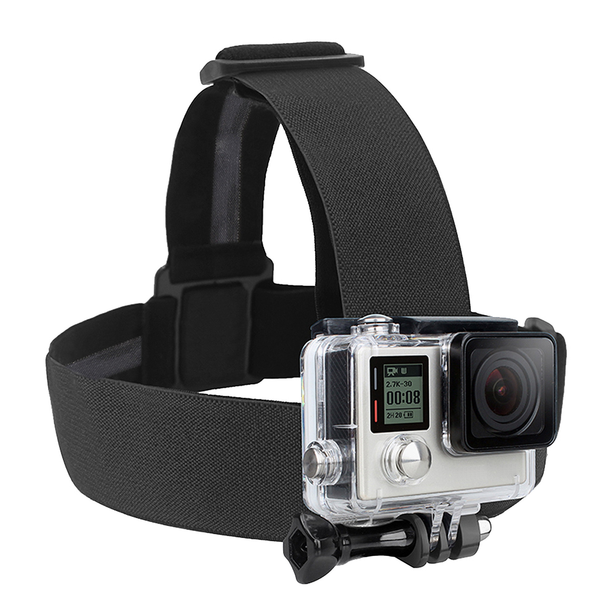 ayex Kopfband-Halterung Head Strap Mount für GoPro Kamera geeignet für Sportaufnahmen