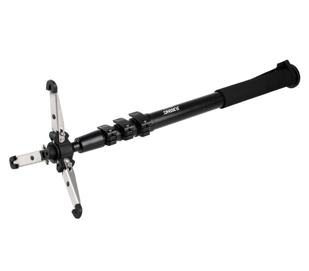 JUSINO VM-254E Monopod mit abnehmbarem Fuß/Tischstativ (Schnellspann-Clips) bis 6kg