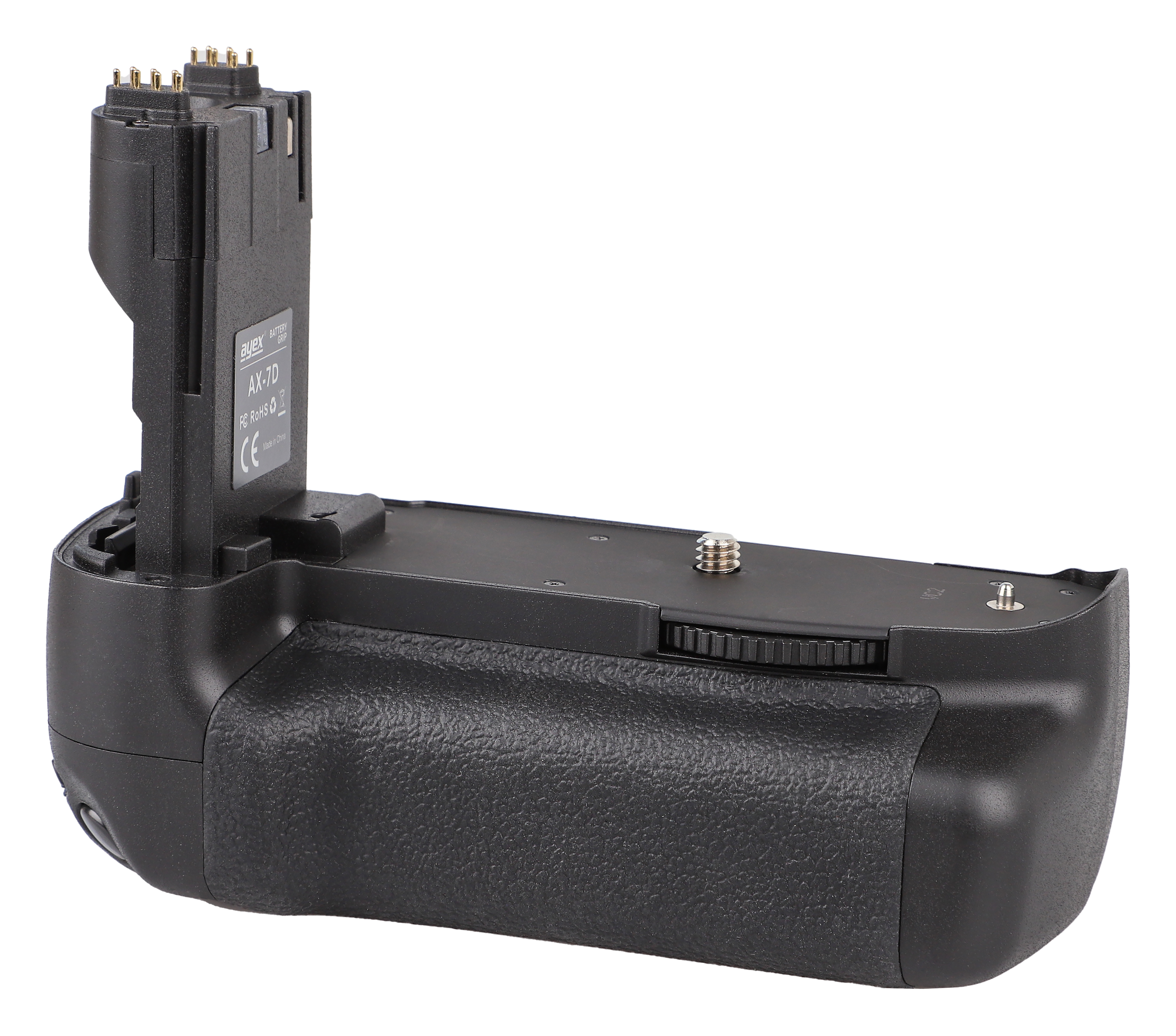 ayex Batteriegriff Set für Canon EOS 7D wie BG-E7 + 2x LP-E6N Akku Hochformatgriff Akkugriff