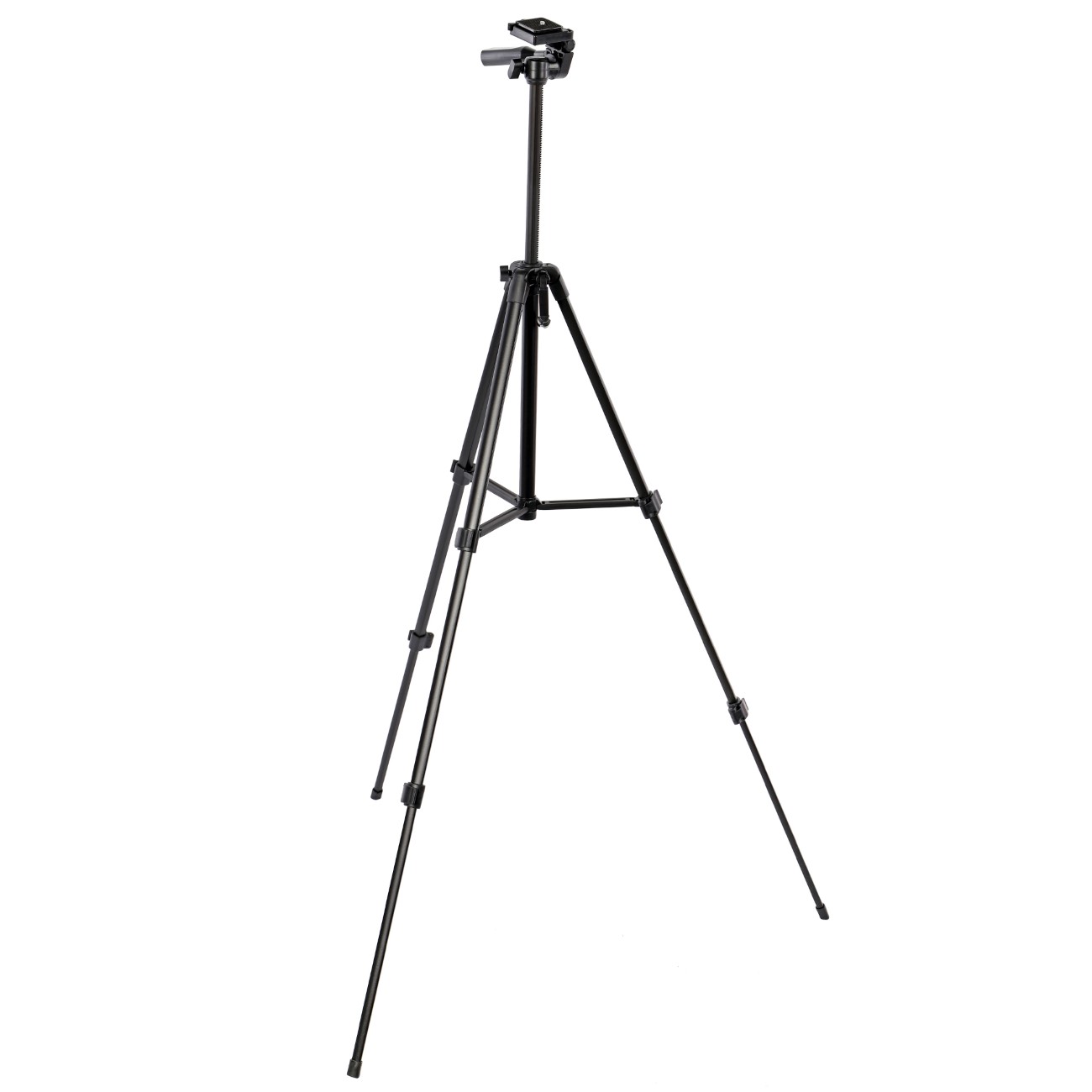 ayex Kamerastativ mit 3-Wege-Kopf höhenverstellbar bis 163 cm leicht & stabil bis 5 kg