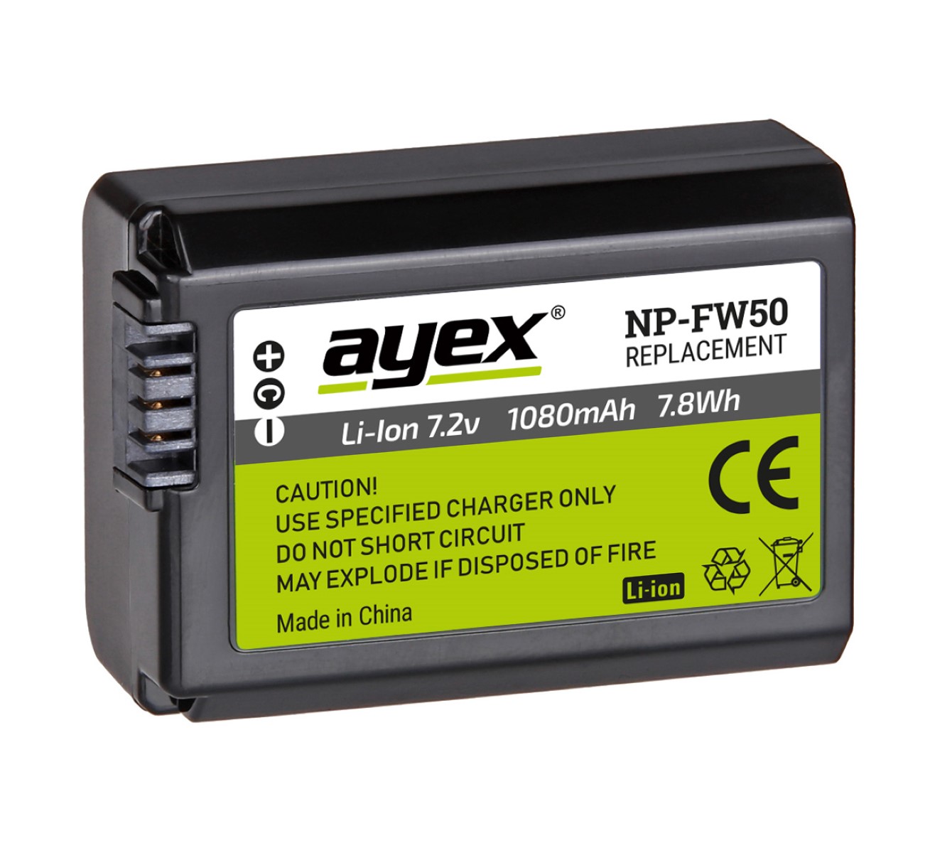 NP-FW50 Akku für Sony NEX & Alpha zB A7S A7RII A7II A6500 NEX 7 RX10