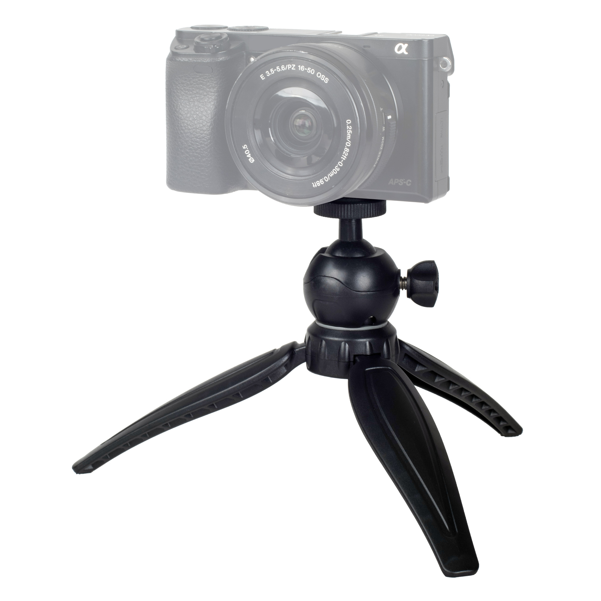 ayex flexibles Mini-Tripod mit Kugelkopf und 1/4 Zoll Adapter - Kompakt und Robust. Für perfekte verwacklungsfreie Aufnahmen - Bis 5 Kg belastbar