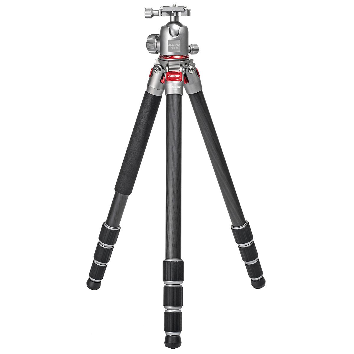JUSINO Leichtes Karbon Fotostativ mit Kugelkopf Stativ bis 130cm 15kg AF-284C FGS-36 JUSINO Leichtes Karbon Fotostativ mit Kugelkopf Stativ bis 130cm 15kg AF-284C FGS-36