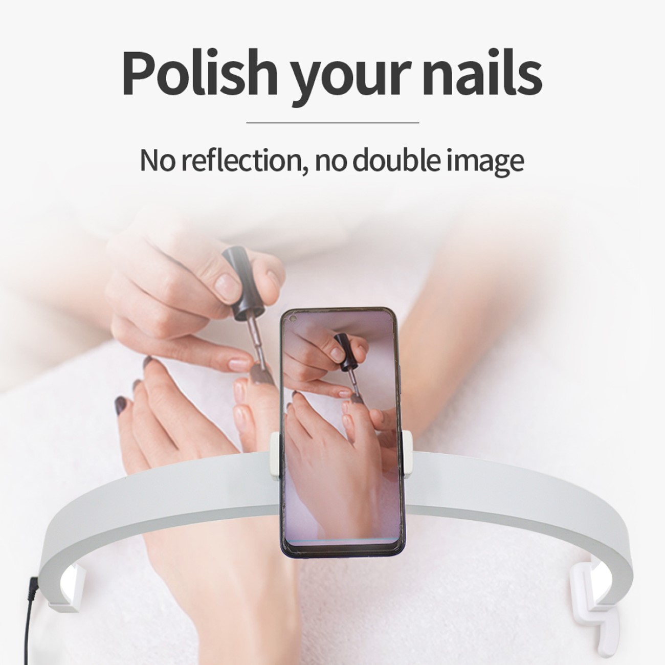 Halbmond Beauty Light für zB. für Nagelkunst und Wimpern