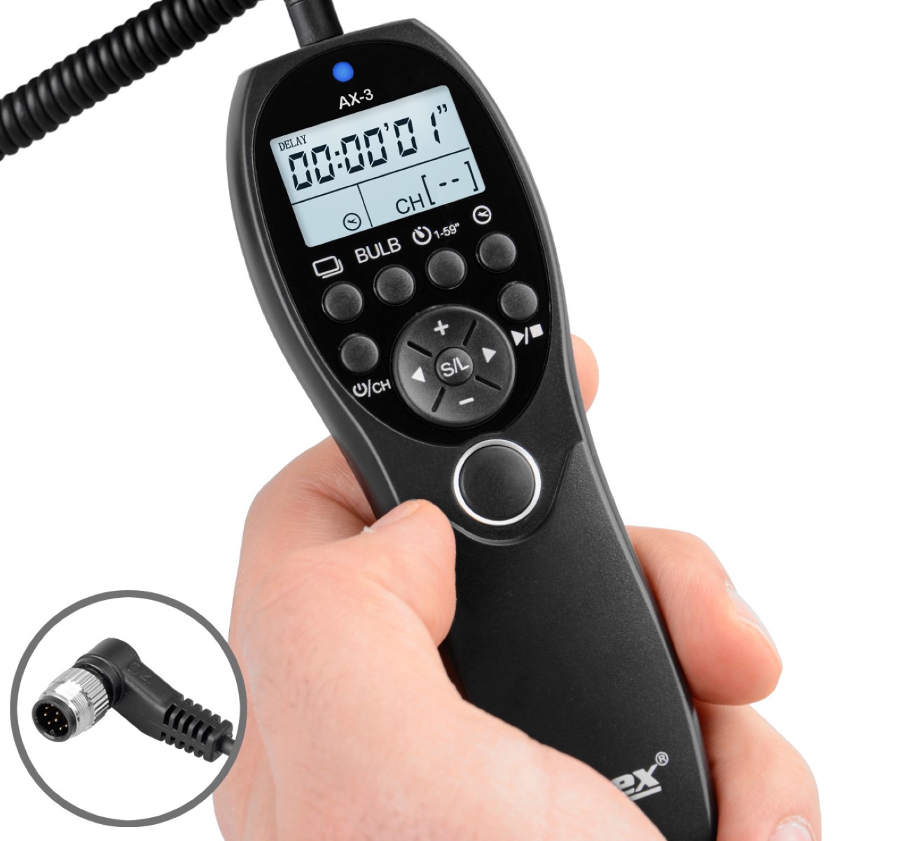 Timer Fernauslöser AX-3 DC0 zB Nikon Z9 Z8 D850 D810 D700 D5 D4S D3 Serie Bulb Delay Fokussieren