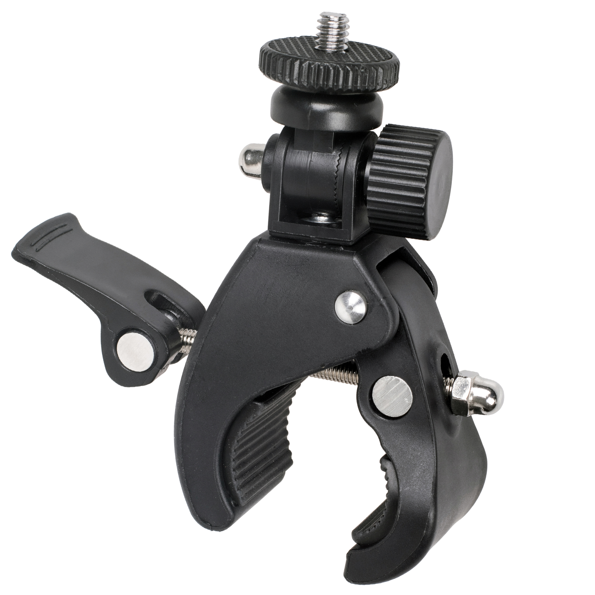 ayex Universal Stativklemme mit neigbaren 1/4 Zoll Mount Breite Schraubzwinge gummierten Kontaktflächen einfach zu befestigen Tuber Clamp