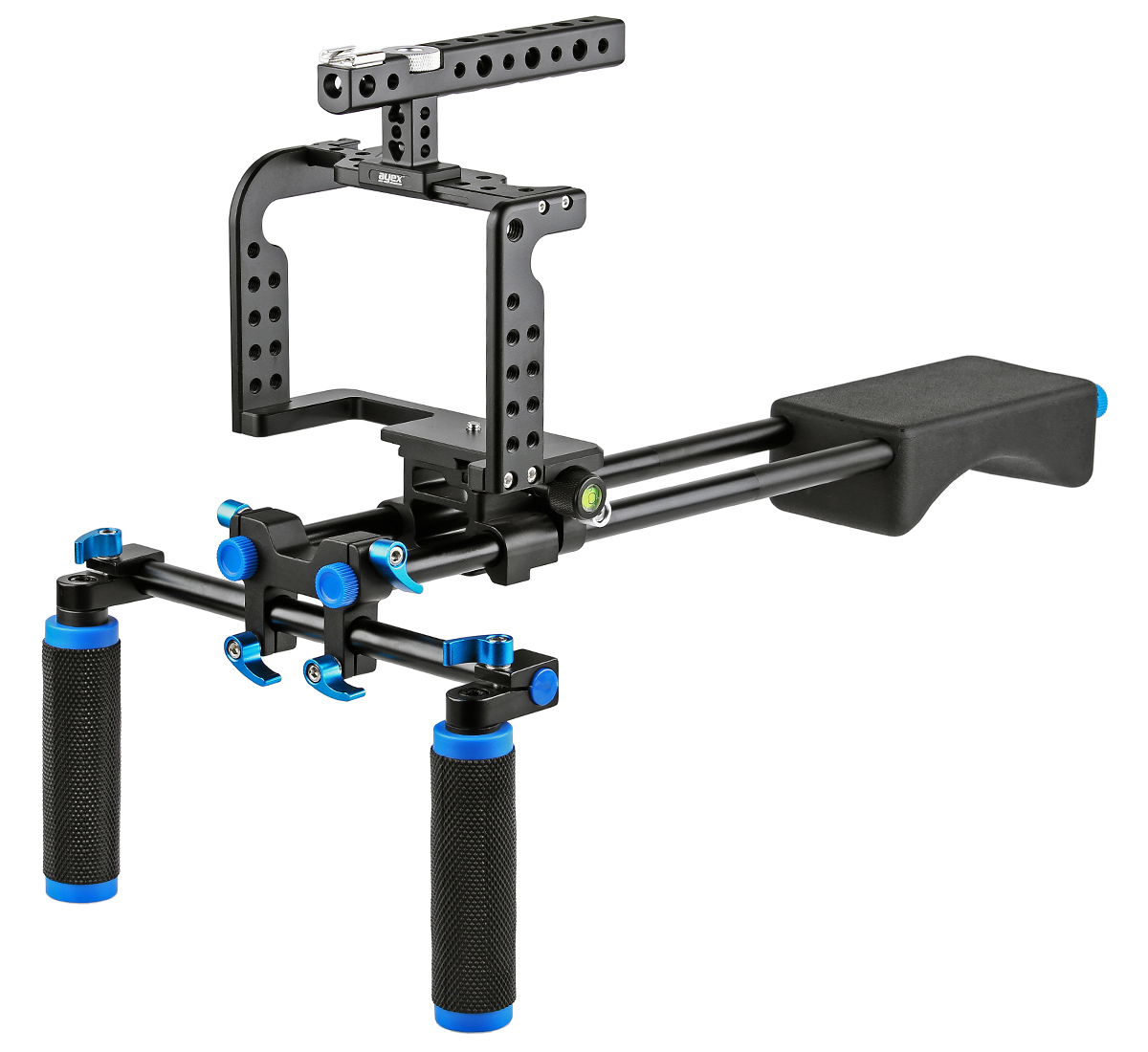 ayex Schulterstativ Rig-Set inkl. Kamera Cage C7 für Panasonic Lumix DMC-GH5