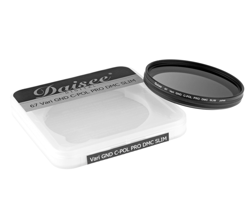 Daisee Variable ND-8 / CPL Kombi Filter 67mm 8-fach vergütet Slim