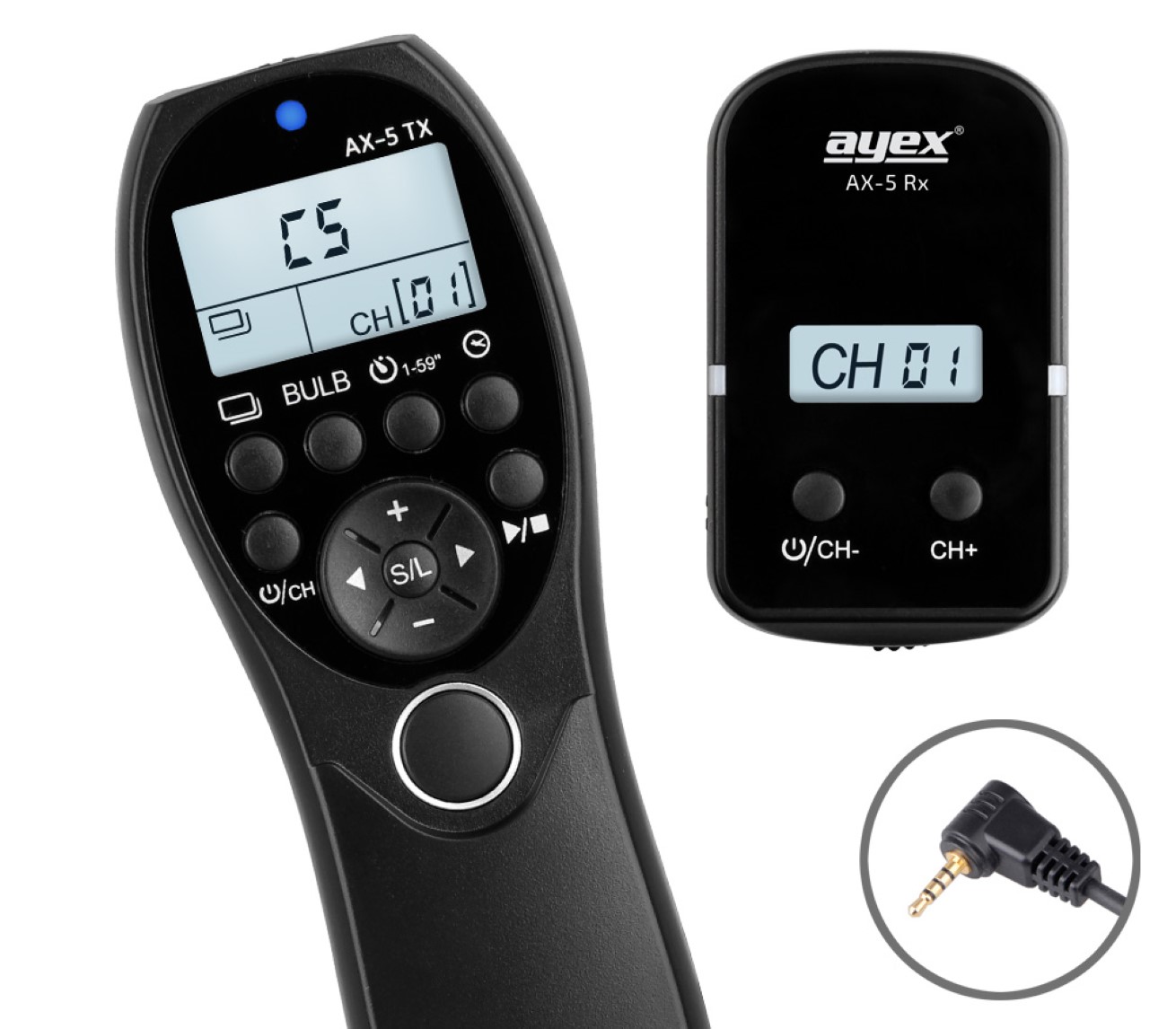 Funk Timer Fernauslöser AX-5 RS-2 zB Panasonic DMC-FZ2500 DS1 G85 G7 GX8 DC-GH5S G9 FZ250 Serie Bulb Delay Fokussieren