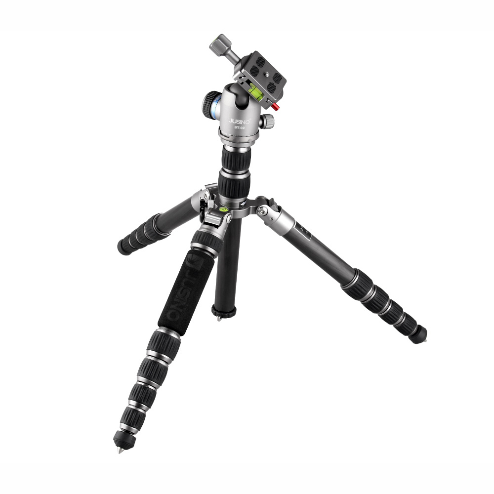 JUSINO TK-255S Kleines Traveller Tripod/Monopod Reisestativ mit Stativkopf BT-02