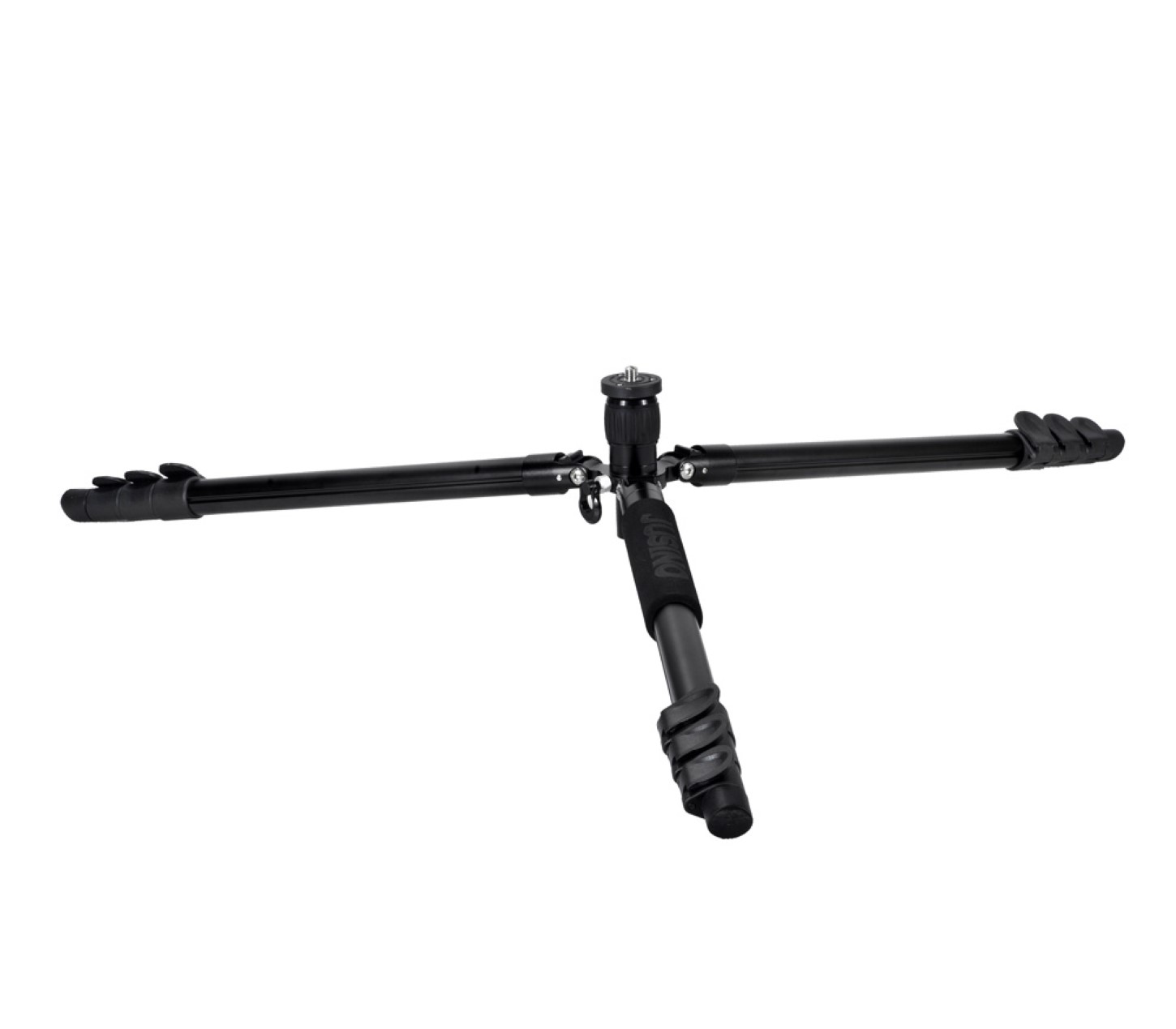 JUSINO Vielseitiges Tripod/Monopod Stativ 11-155cm Höhe Belastbar bis 6kg X-426 JUSINO Vielseitiges Tripod/Monopod Stativ bis 155cm Höhe/6kg + Kugelkopf BT-60 X-426