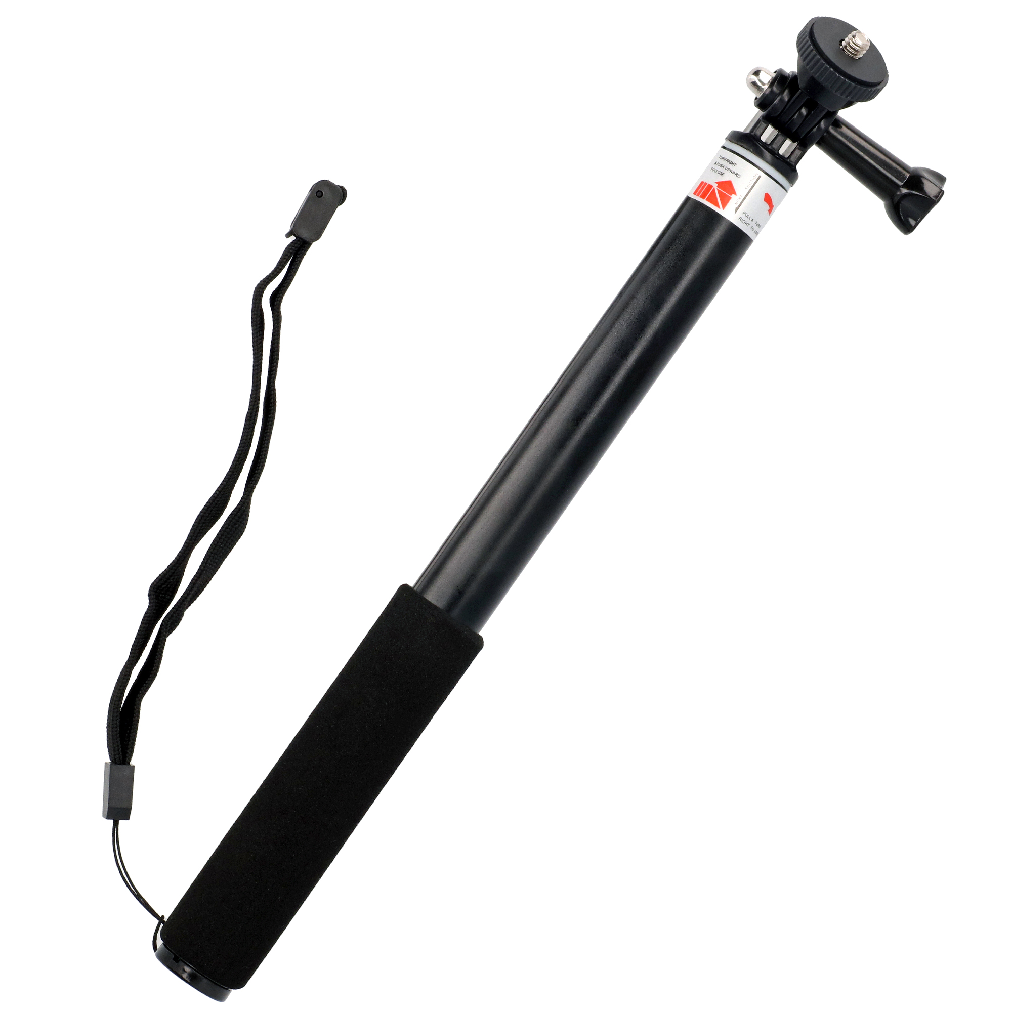Selfie Stick ausziehbar 4 Sektionen 28-90cm für Actioncams wie GoPro
