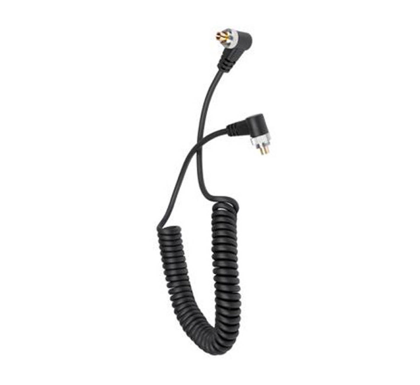 Blitzkabel Male to Male PC-Sync-Kabel mit Schraubverschluss bis 90cm ausziehbar