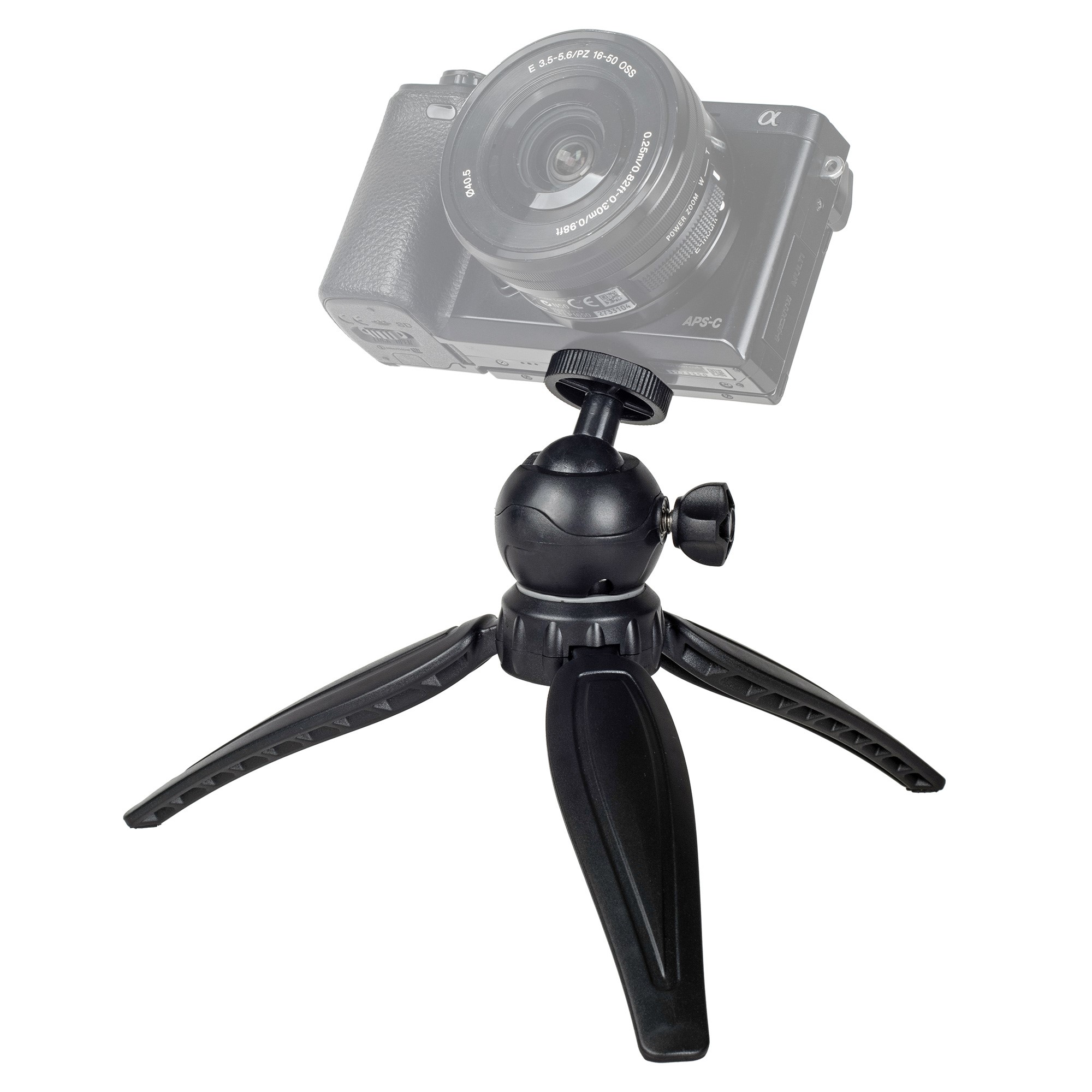 ayex flexibles Mini-Tripod mit Kugelkopf und 1/4 Zoll Adapter - Kompakt und Robust. Für perfekte verwacklungsfreie Aufnahmen - Bis 5 Kg belastbar