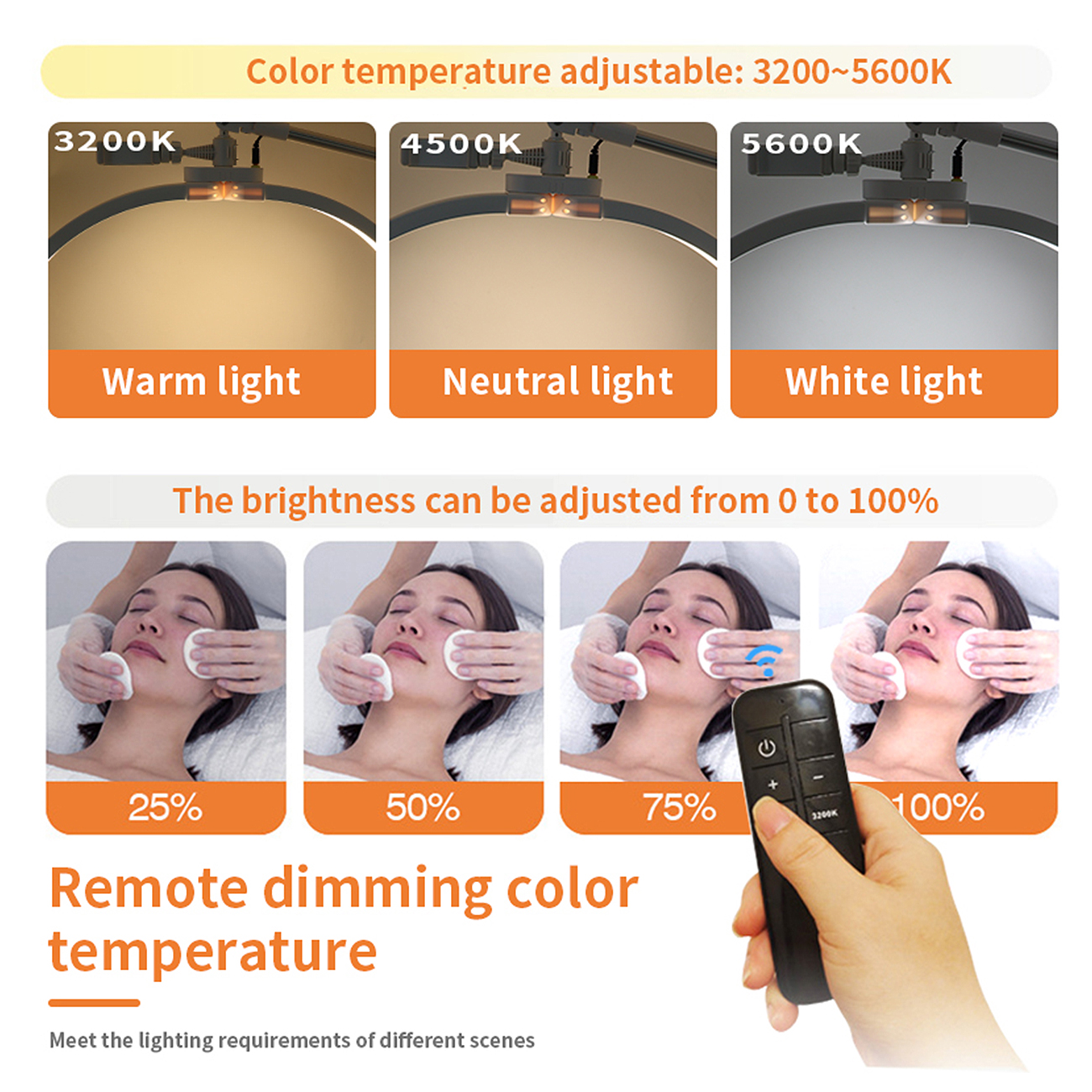 Beauty & Nagellampe zusammenklappbar vielseitig für professionelle Anwendungen 4 Räder Fernbedienung Beauty & Nagellampe zusammenklappbar vielseitig für professionelle Anwendungen 4 Räder Fernbedienung