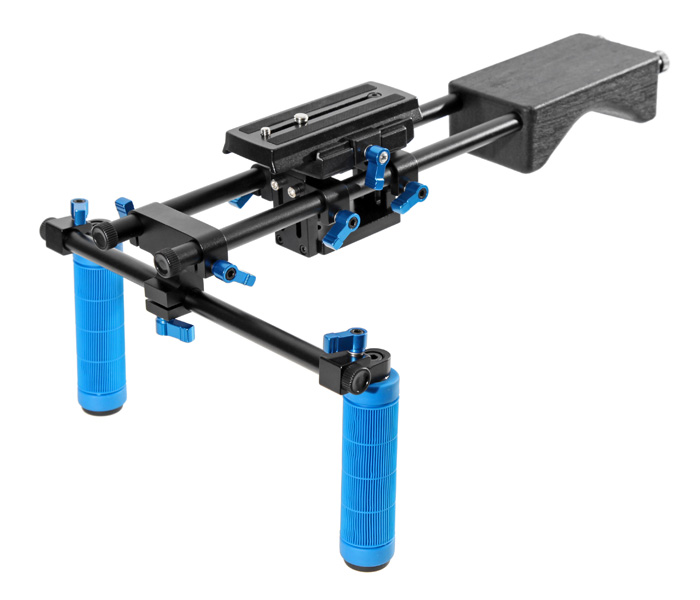 ayex Profi DSLR Rig-Komplett-Set - Rig DR4 + Follow Focus F1 + MatteBox M3 + Pro C-Arm mit Griff