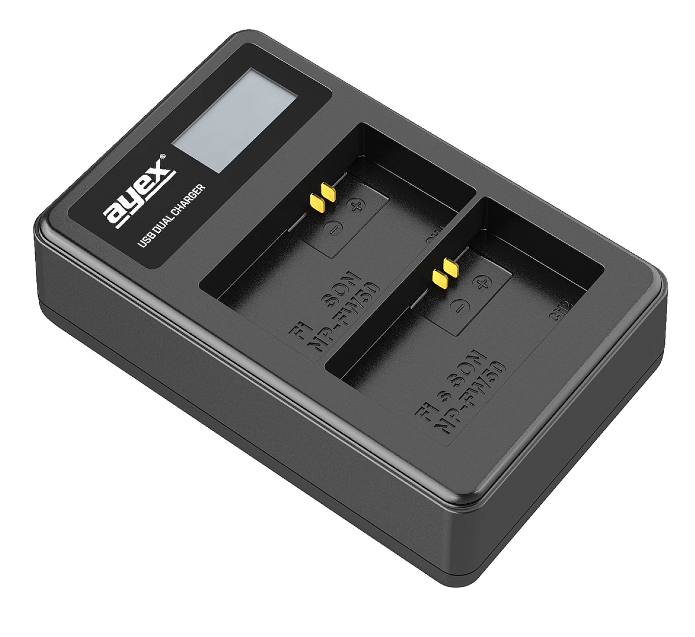 ayex USB Dual Ladegerät für Sony NP-FW50 Akkus