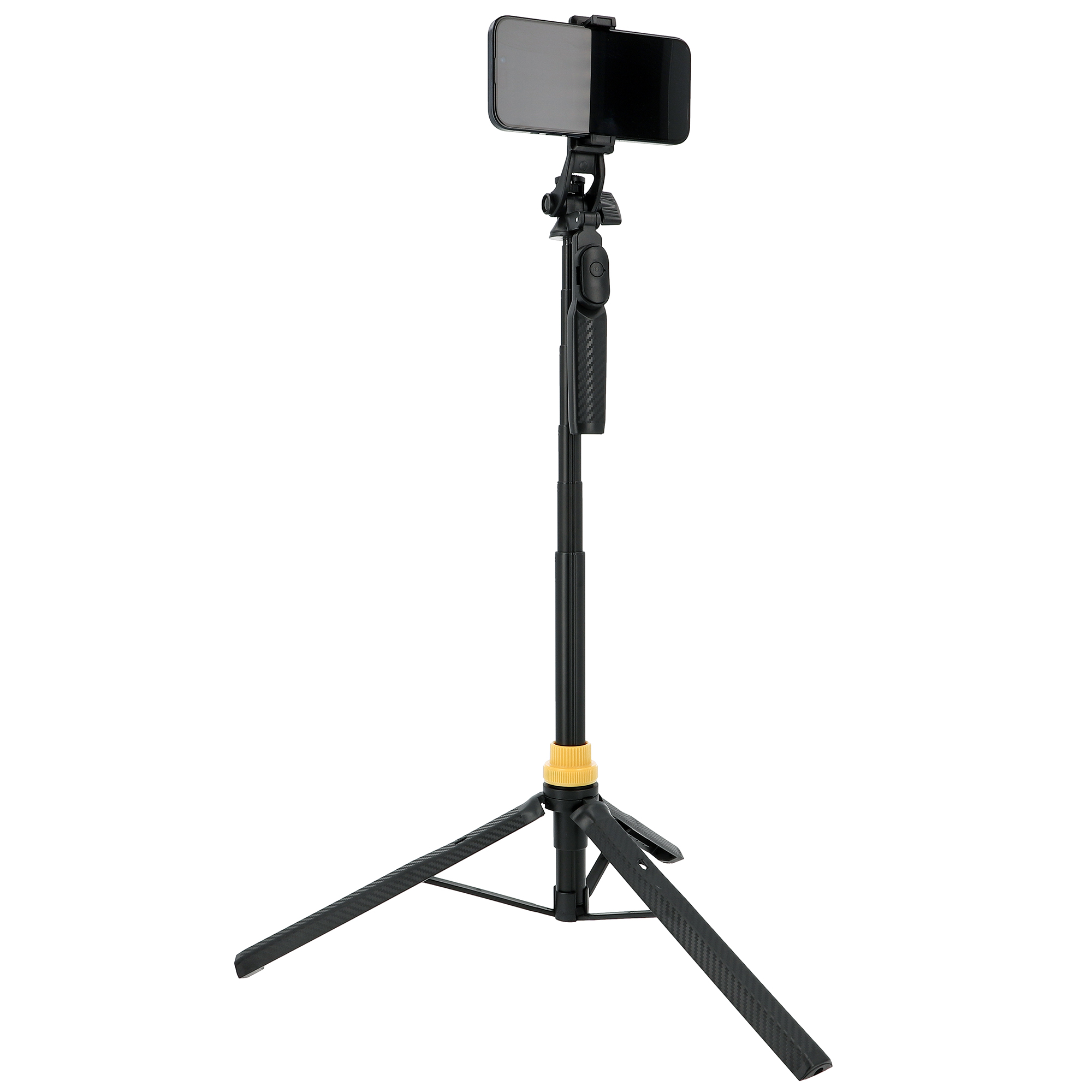Selfie-Stick-Stativ mit Bluetooth-Fernbedienung & Handyhalterung – ausziehbar bis 170 cm