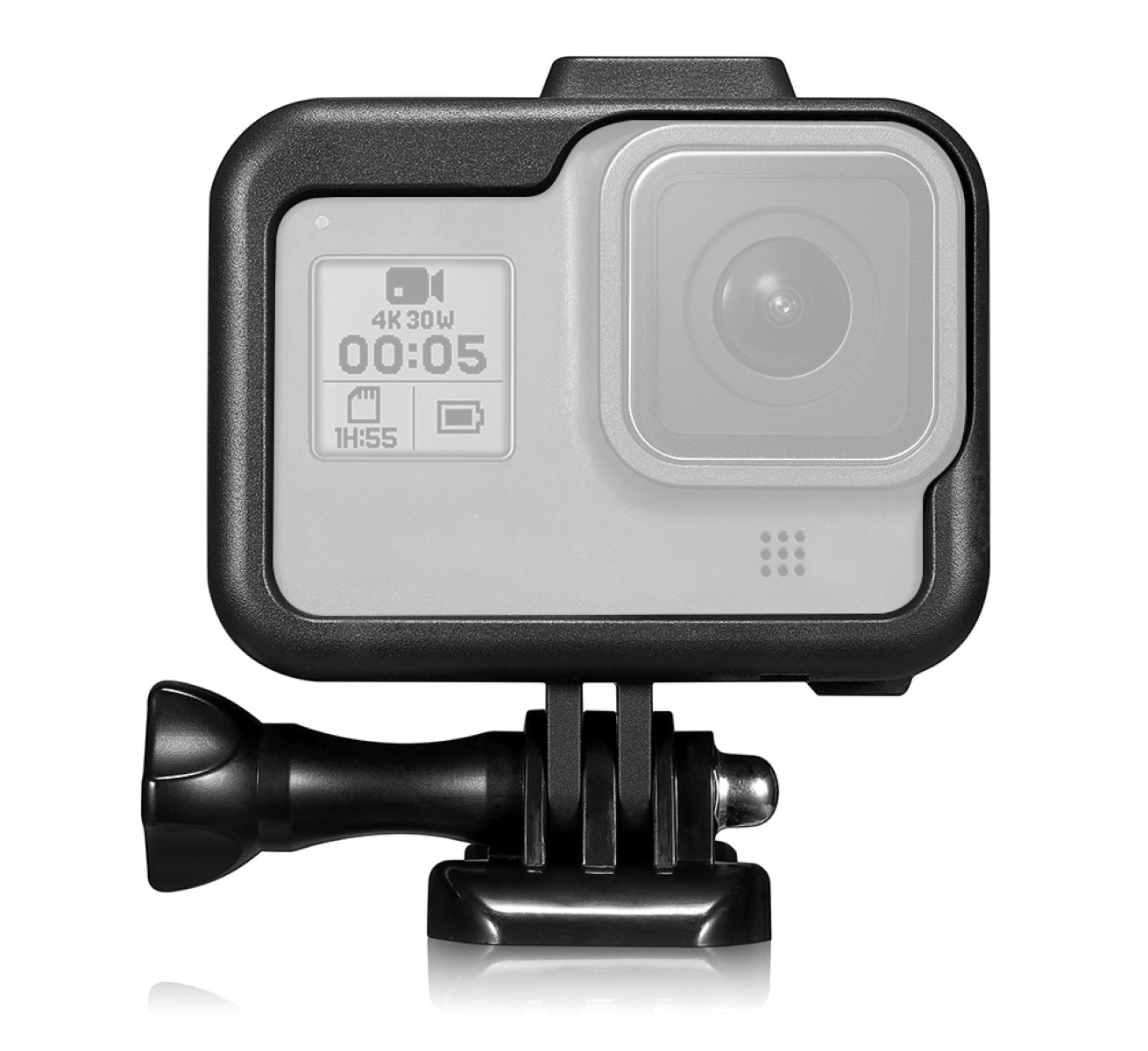 Schutzgehäuse Schutzrahmen Case Für GoPro Hero 8 Robuster Case mit Blitzschuh und Schieberahmen