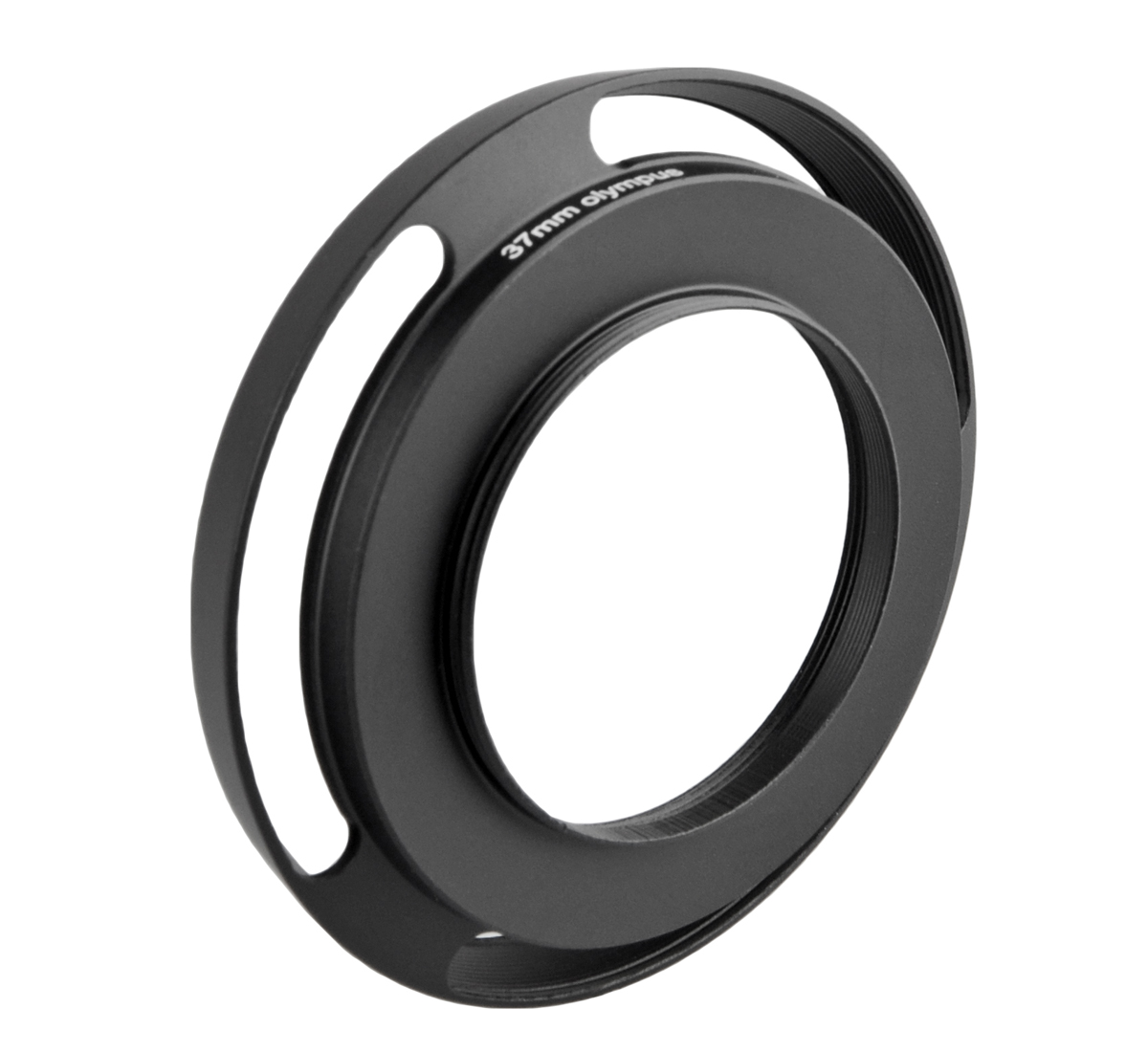 Sonnenblende LH-37EP Aluminium Gegenlichtblende für Olympus PEN M. Zuiko Digital 2.8/17mm Objektiv und Panasonic Lumix GX VARIO PZ 14-42mm Objektiv 