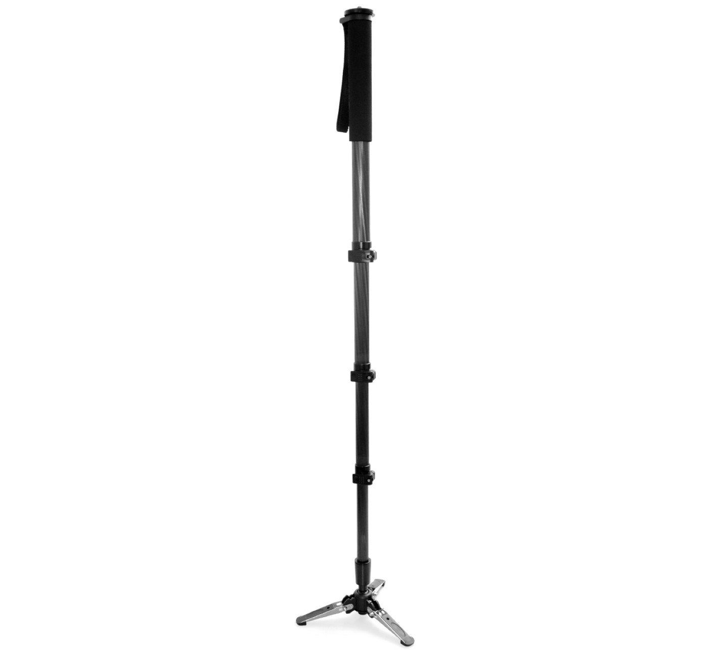 JUSINO Carbon Monopod mit Standspinne Clipverschlüsse bis 12kg VM-361EC