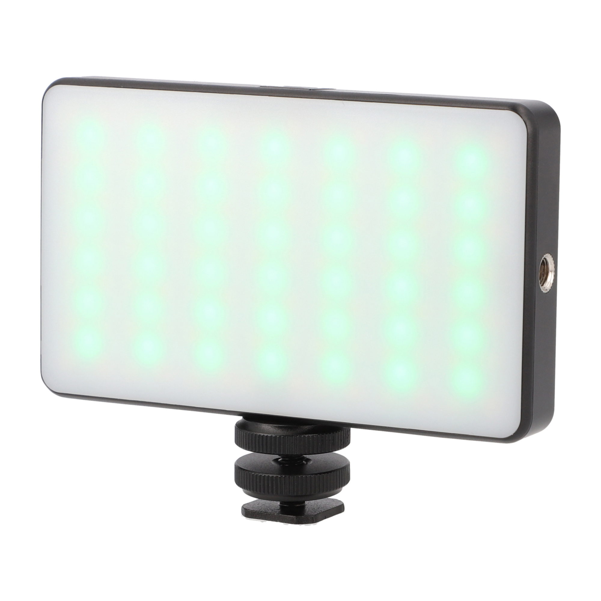 Vielseitige RGB LED Videoleuchte mit 20 Lichteffekten LCD-Display & integriertem Akku Vielseitige RGB LED Videoleuchte mit 20 Lichteffekten LCD-Display & integriertem Akku