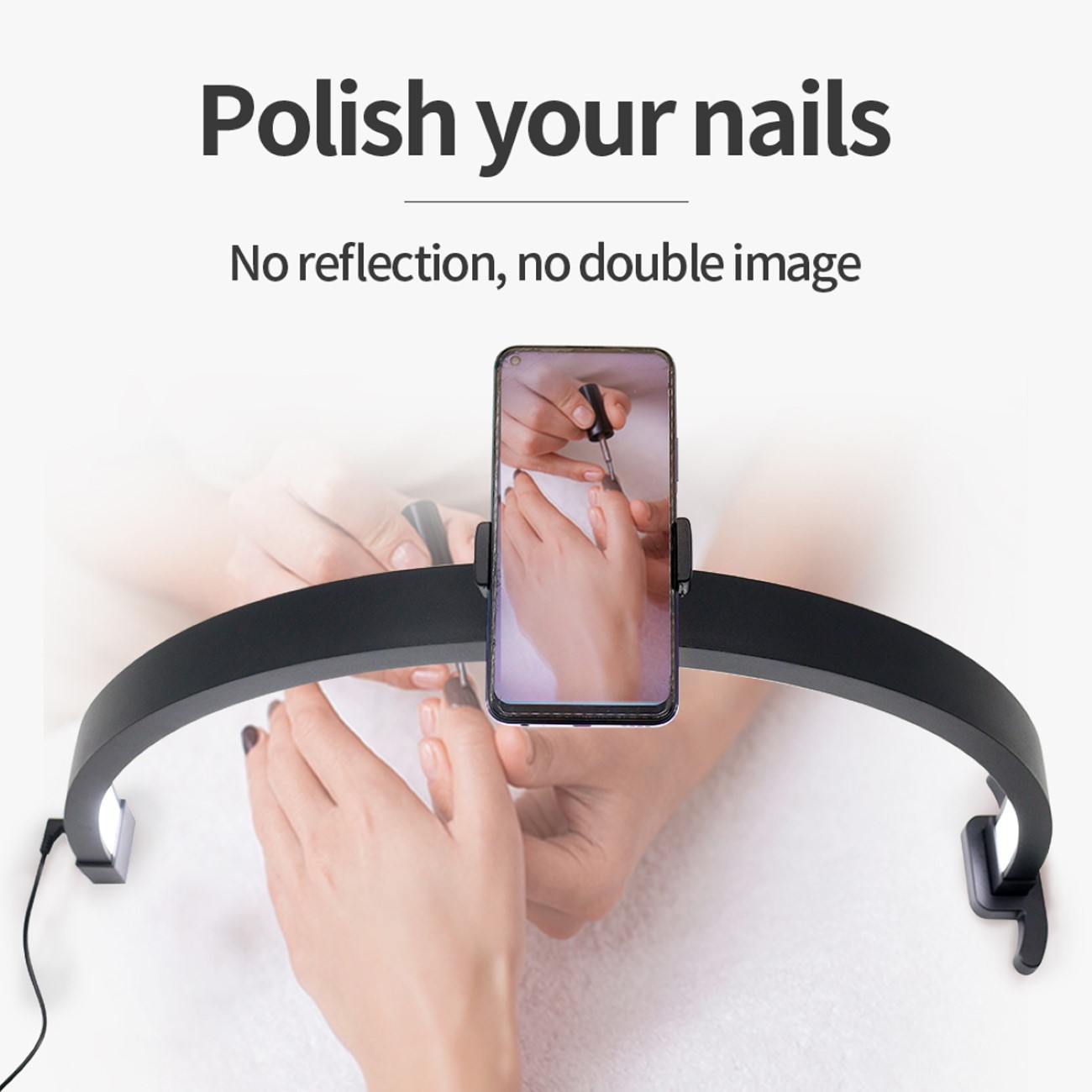 Halbmond Beauty Light für zB. für Nagelkunst und Wimpern