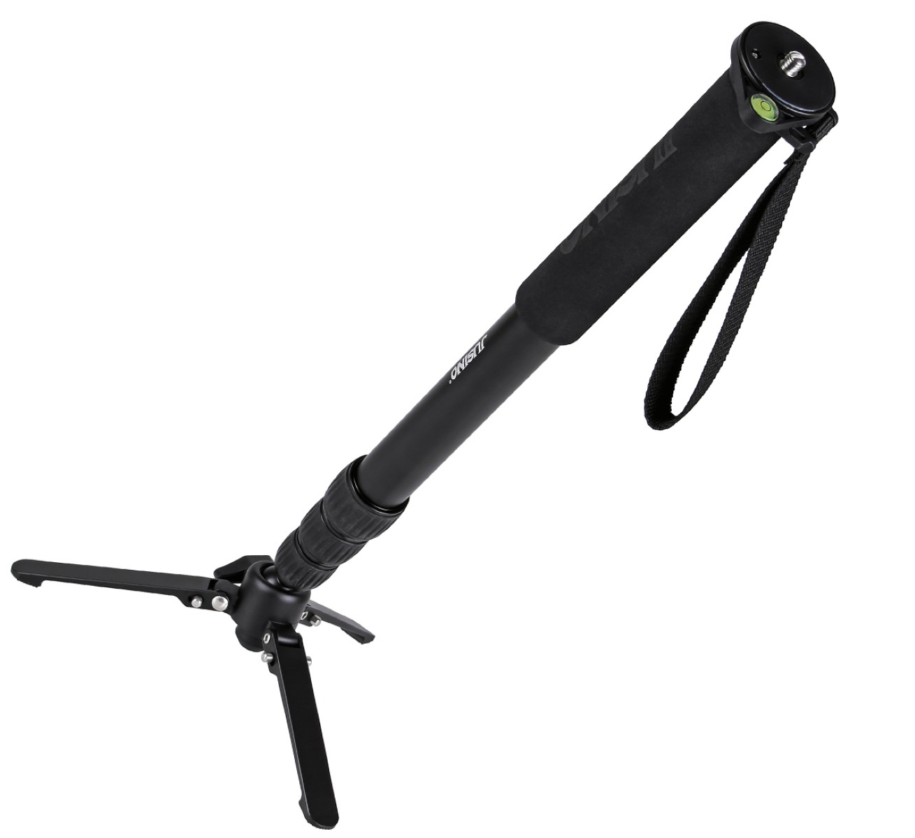 JUSINO VM-324 Monopod mit abnehmbarem Fuß/Tischstativ (Schnelldrehverschlüsse) bis 12kg