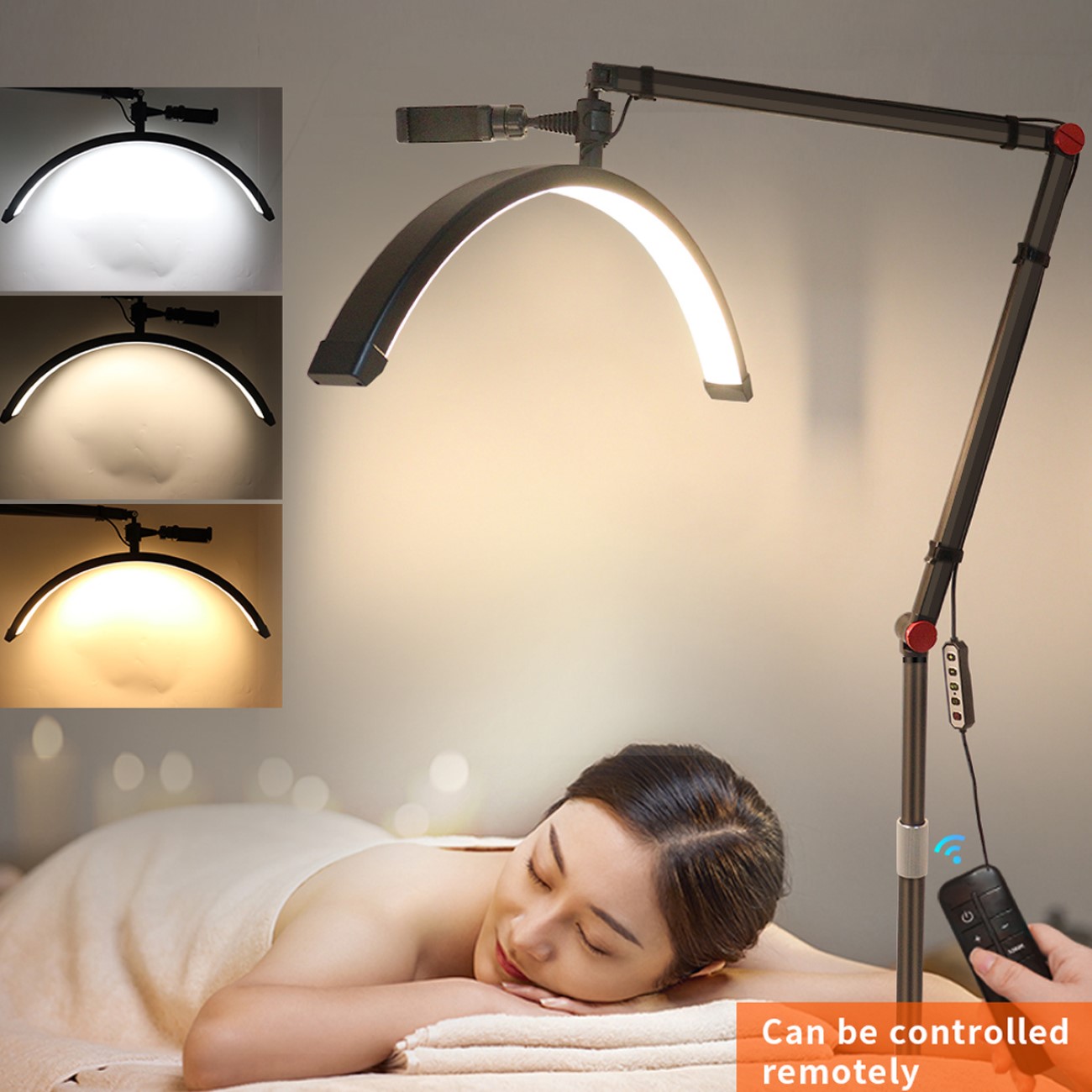 LED Beauty Light Kosmetiklampe Moonlight 360° Drehung dimmbar Fotografie Handyhalter Nageldesign
