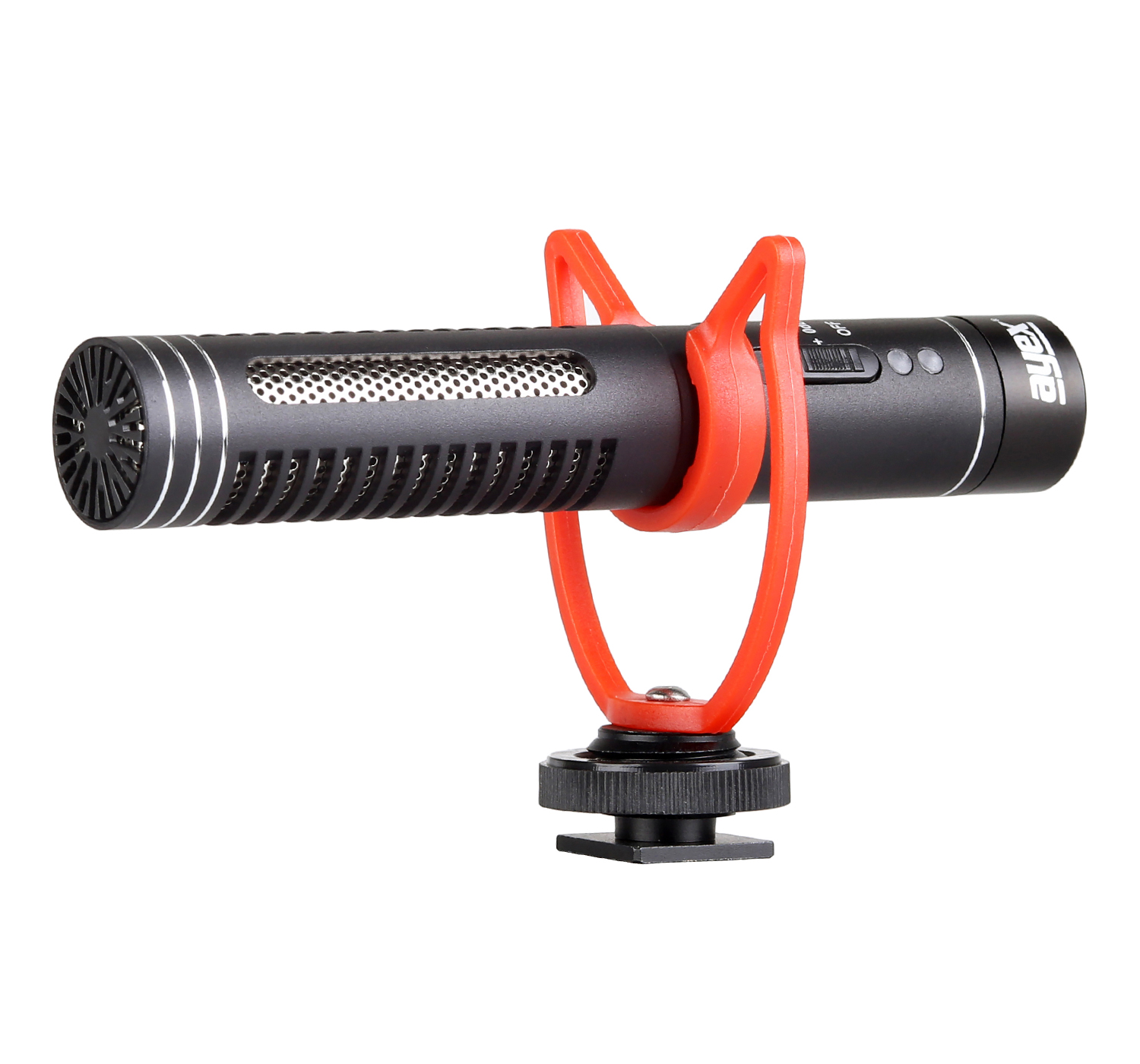 ayex-MIC05 - Kamera-Richtmikrofon mit Schaumwindschutz und Stoßdämpferhalterung