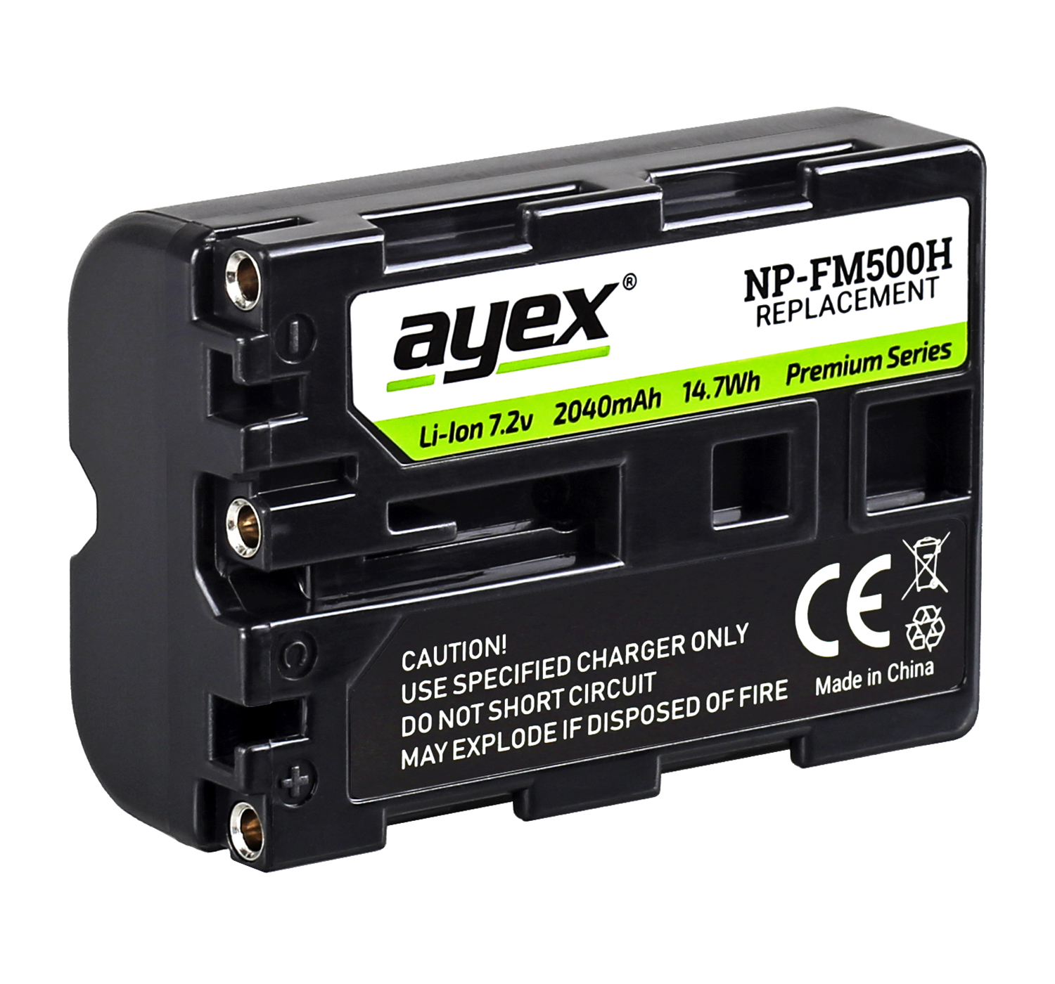 ayex NP-FM500H Premium Akku für zB Alpha SLT-A99 II A77 A100 A560 A700 A850 A900 Infochip 2040mAh